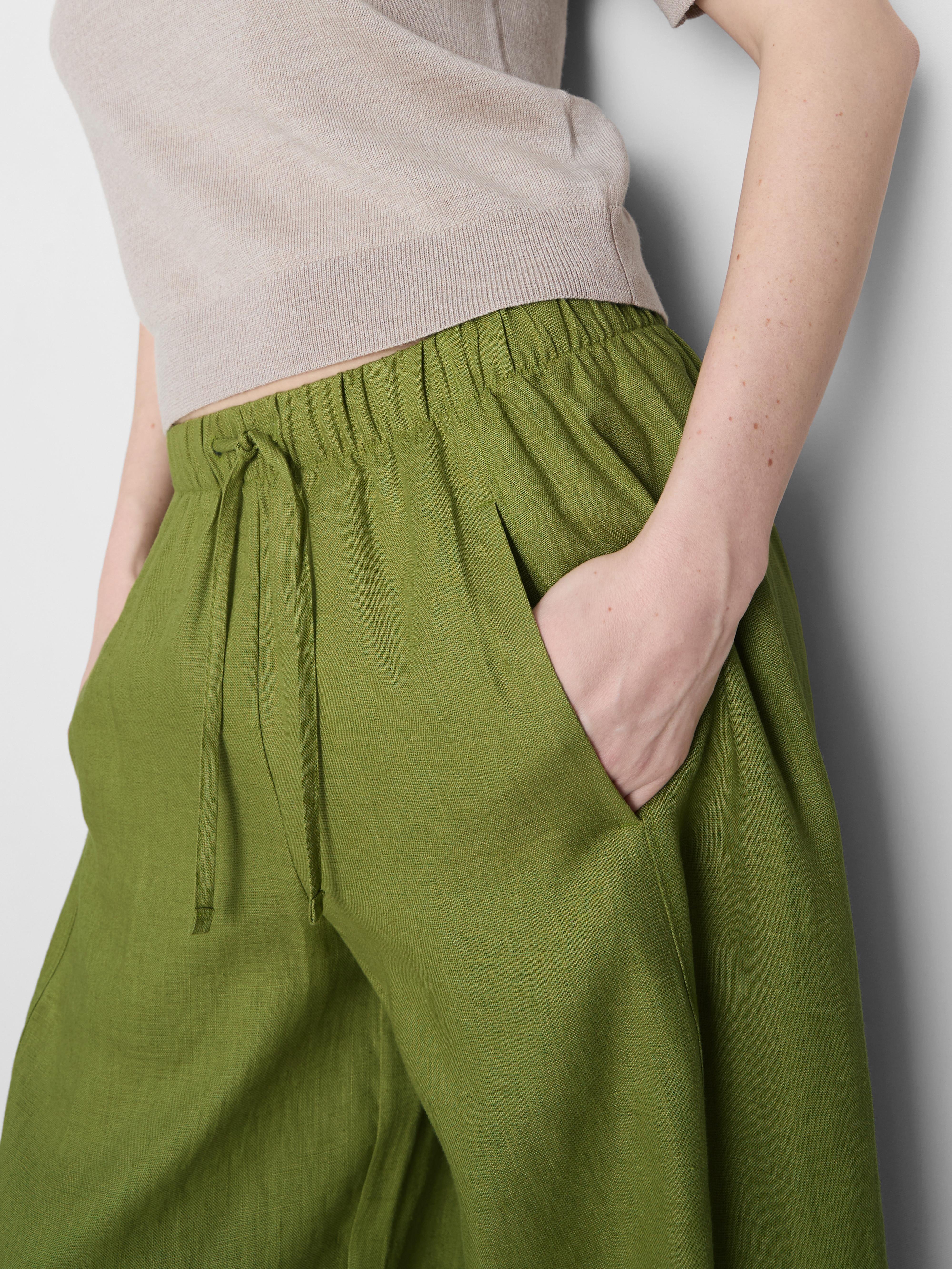 The Edit Wide-Leg Linen Pants