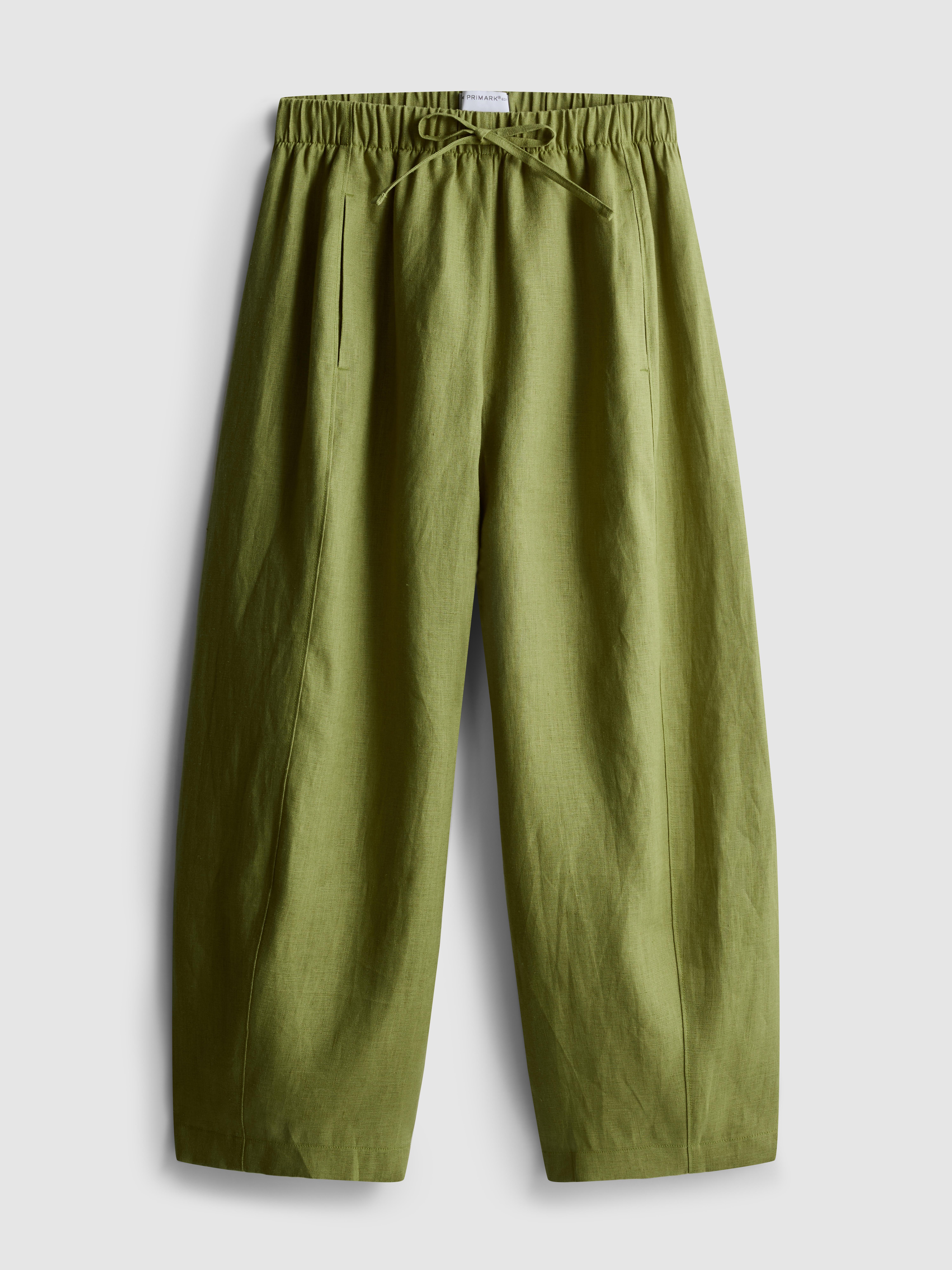 The Edit Wide-Leg Linen Pants