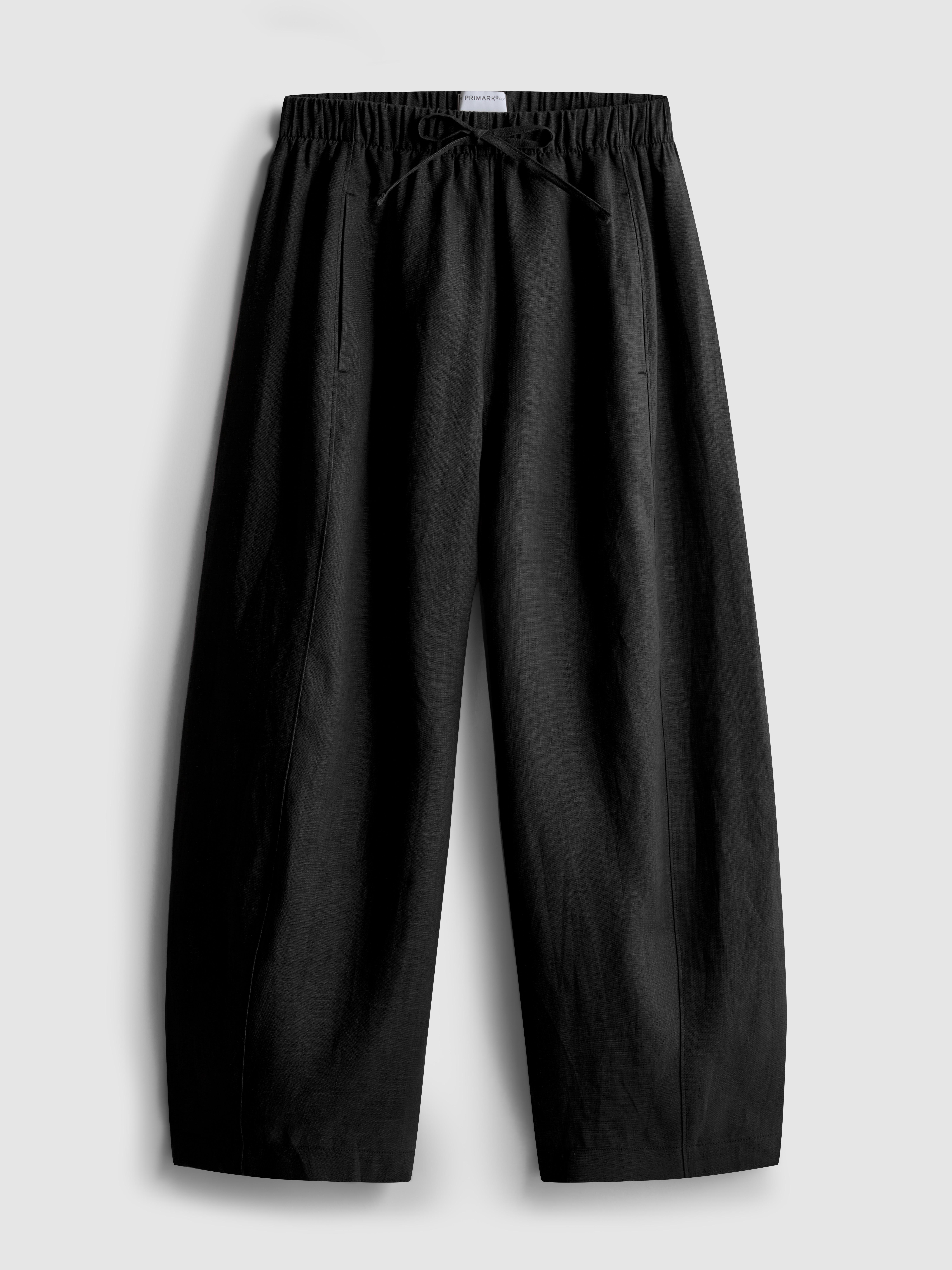 „The Edit“ Leinenhose mit weitem Bein