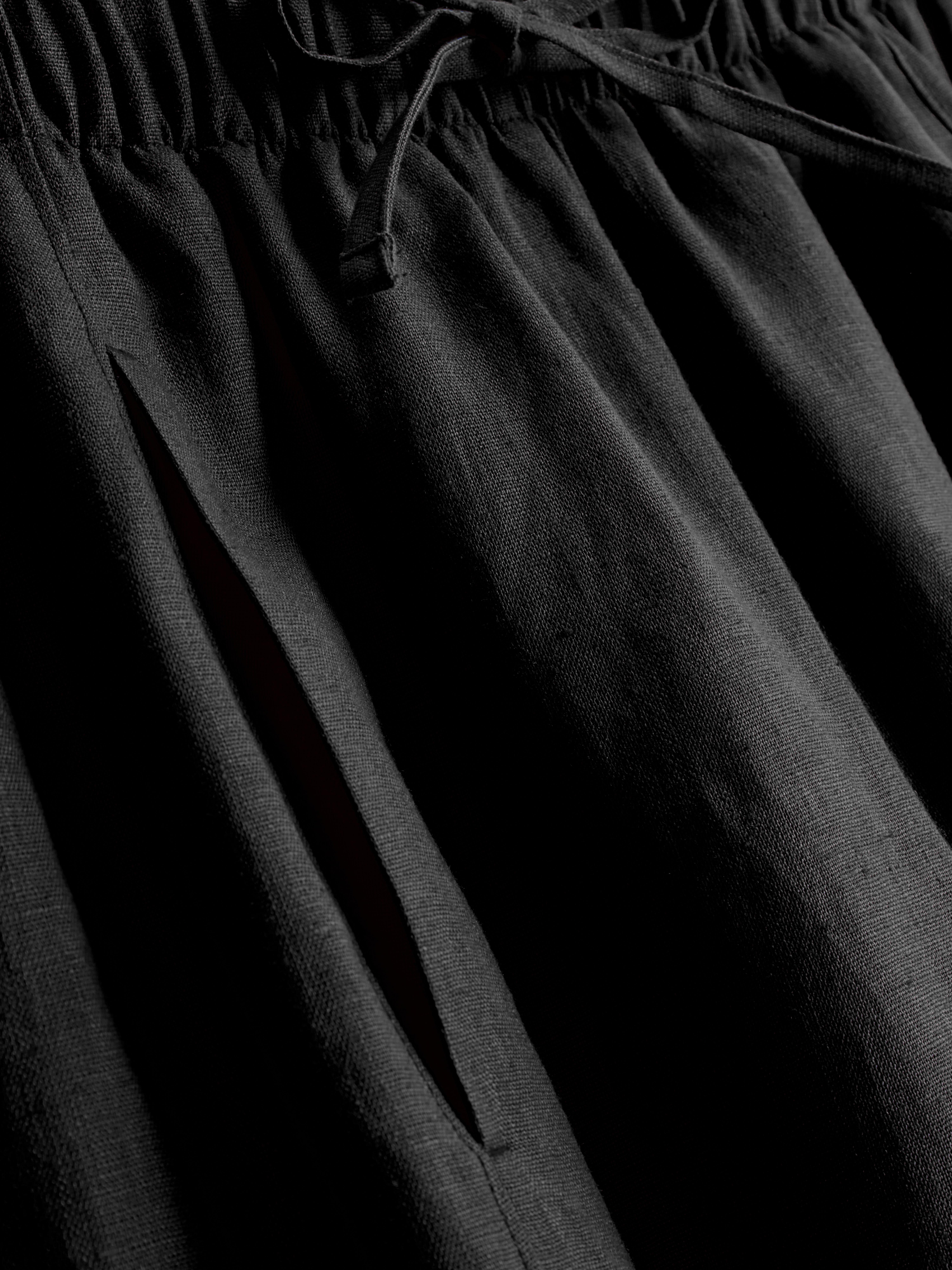 „The Edit“ Leinenhose mit weitem Bein