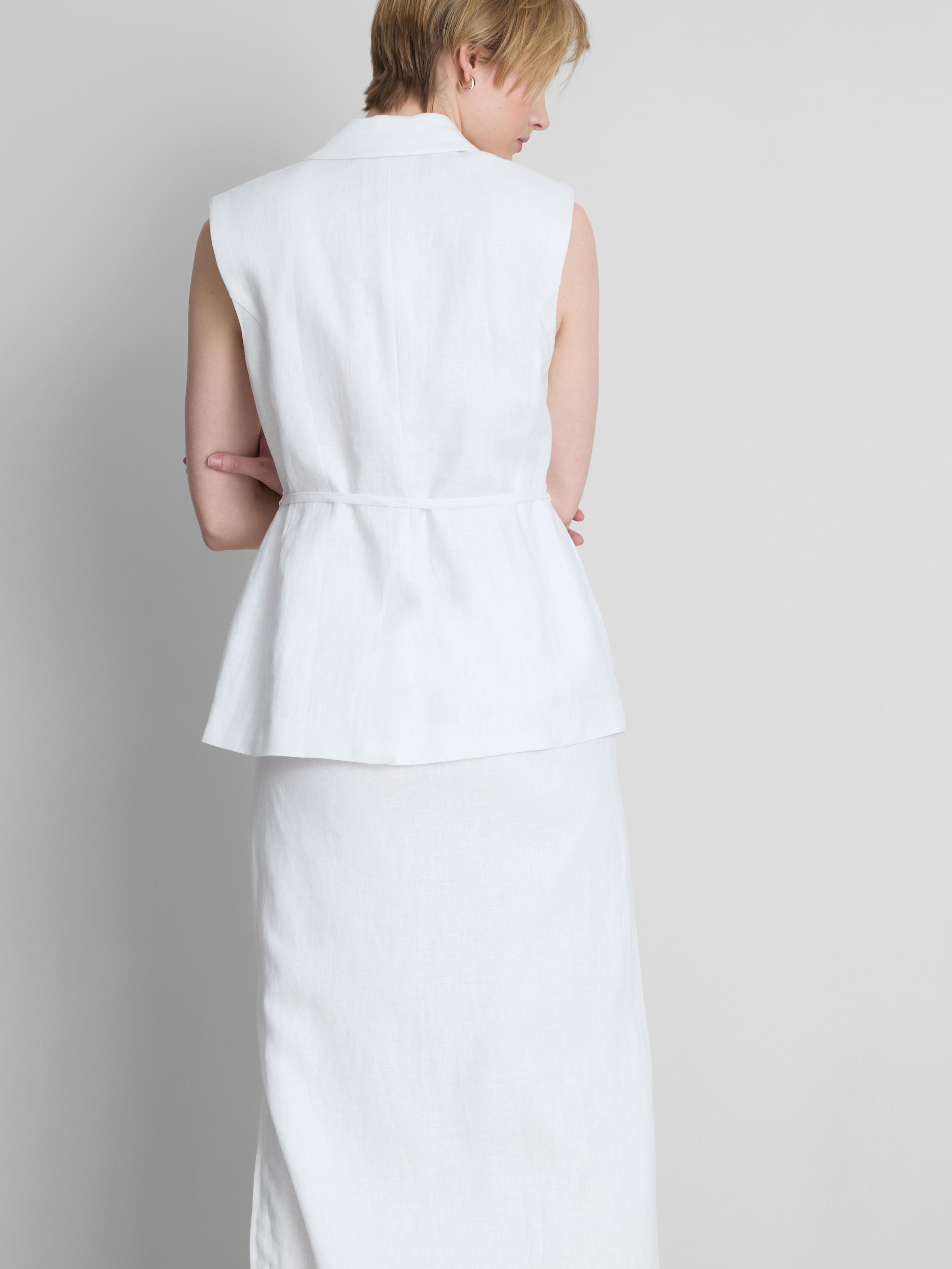Gilet in lino con laccetto The Edit