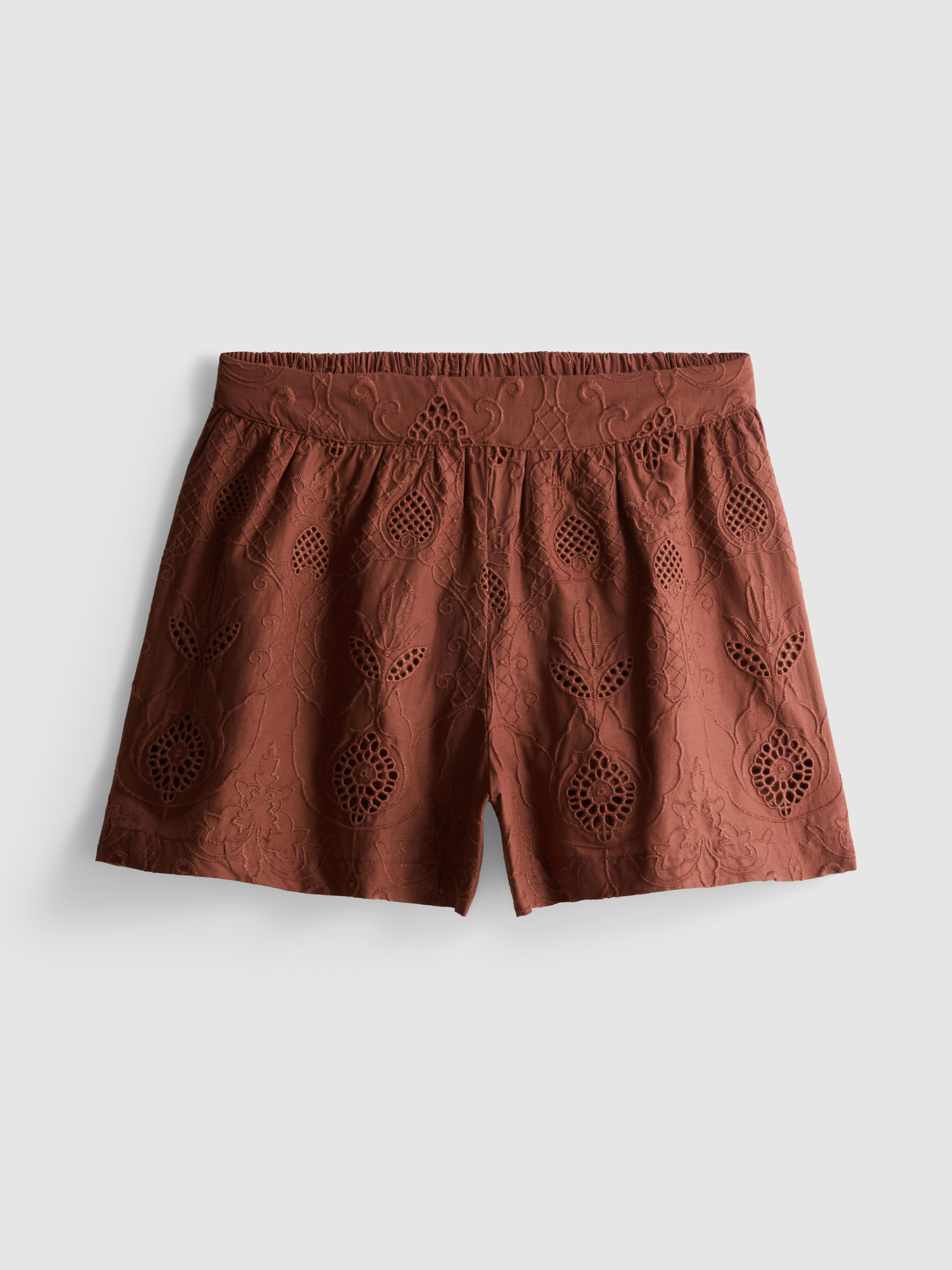 Short brodé en coton The Edit