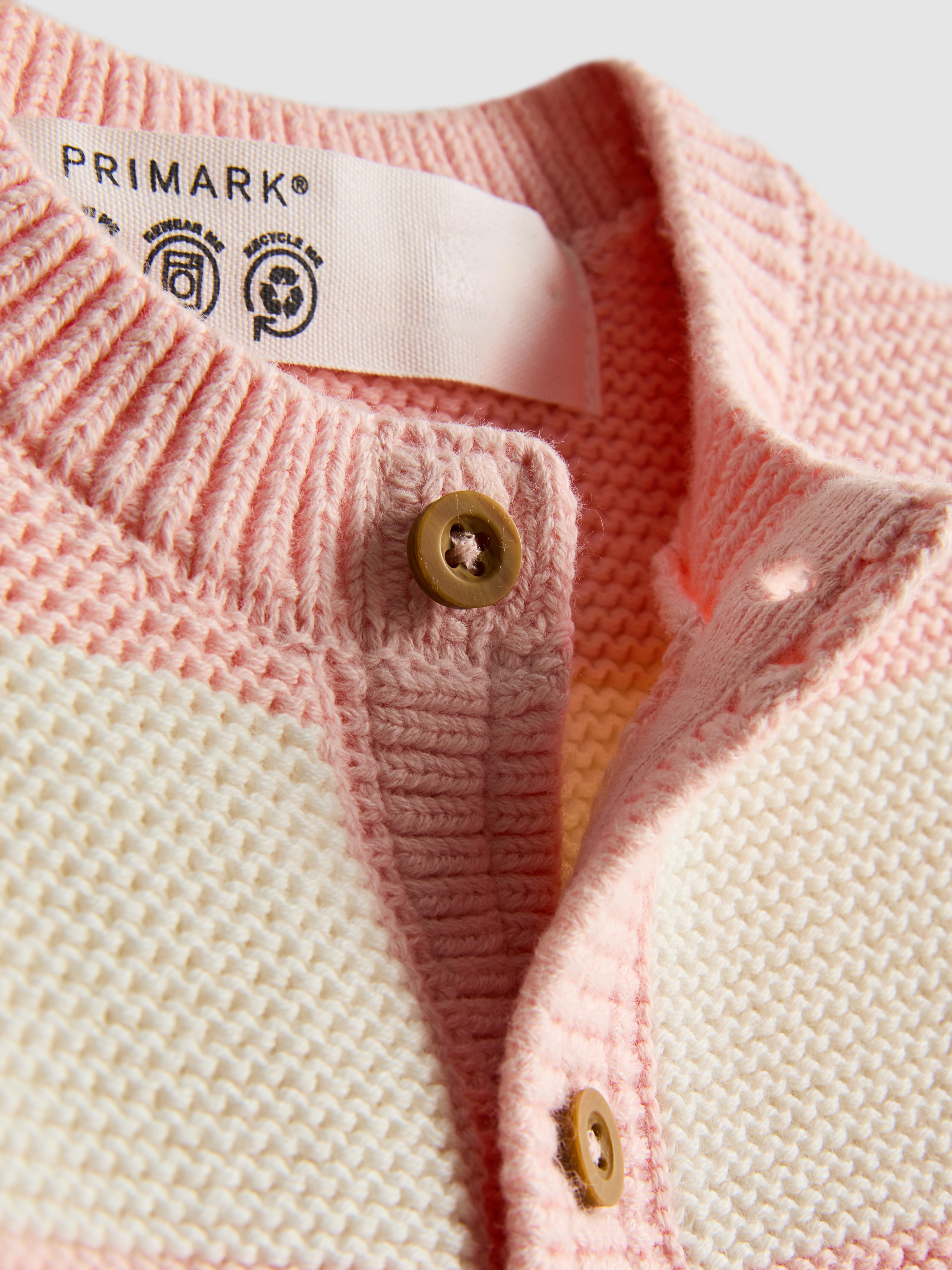 0 - 18 luni | Cardigan în dungi pentru nou-născuți