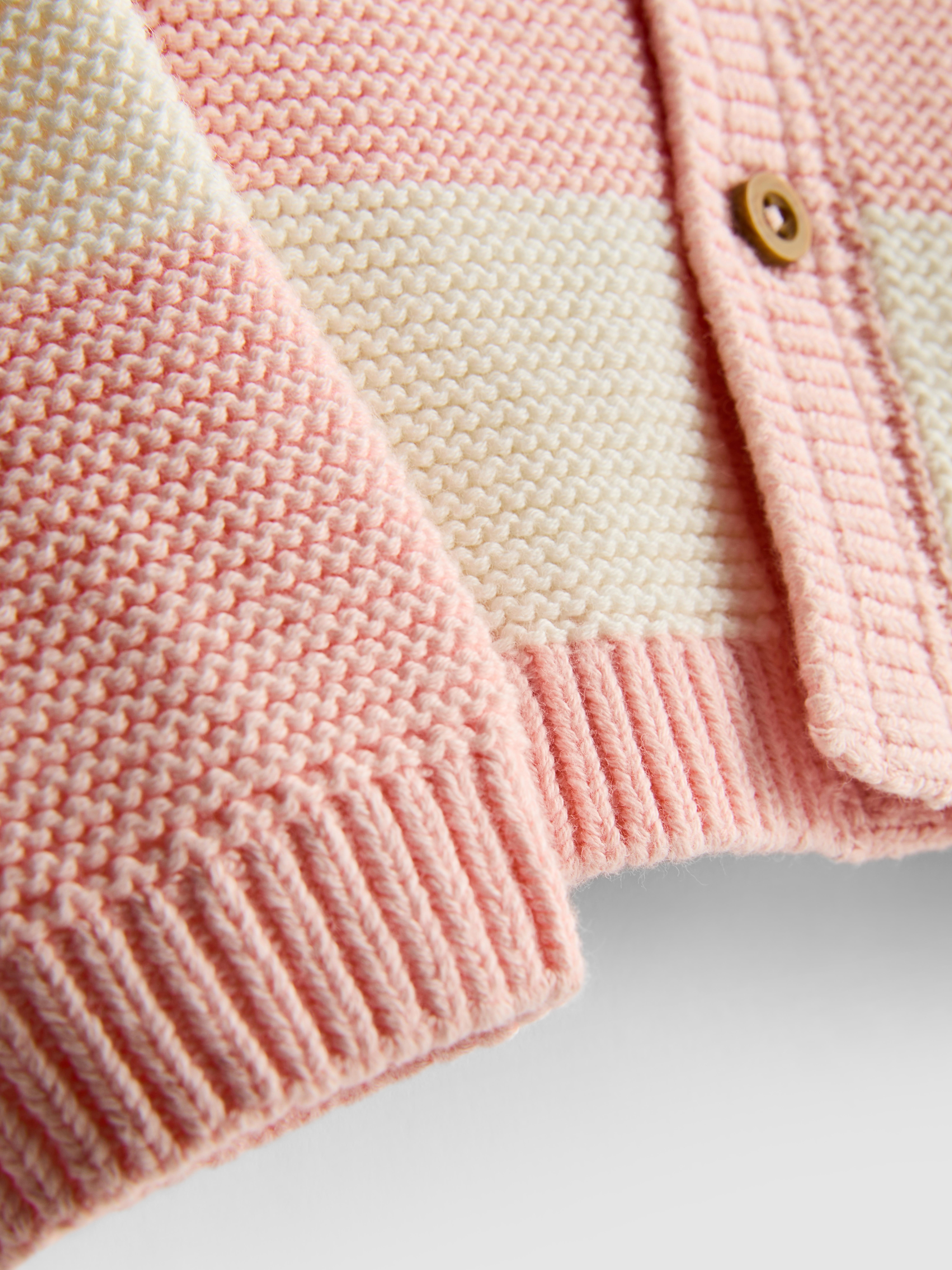 0 - 18 luni | Cardigan în dungi pentru nou-născuți