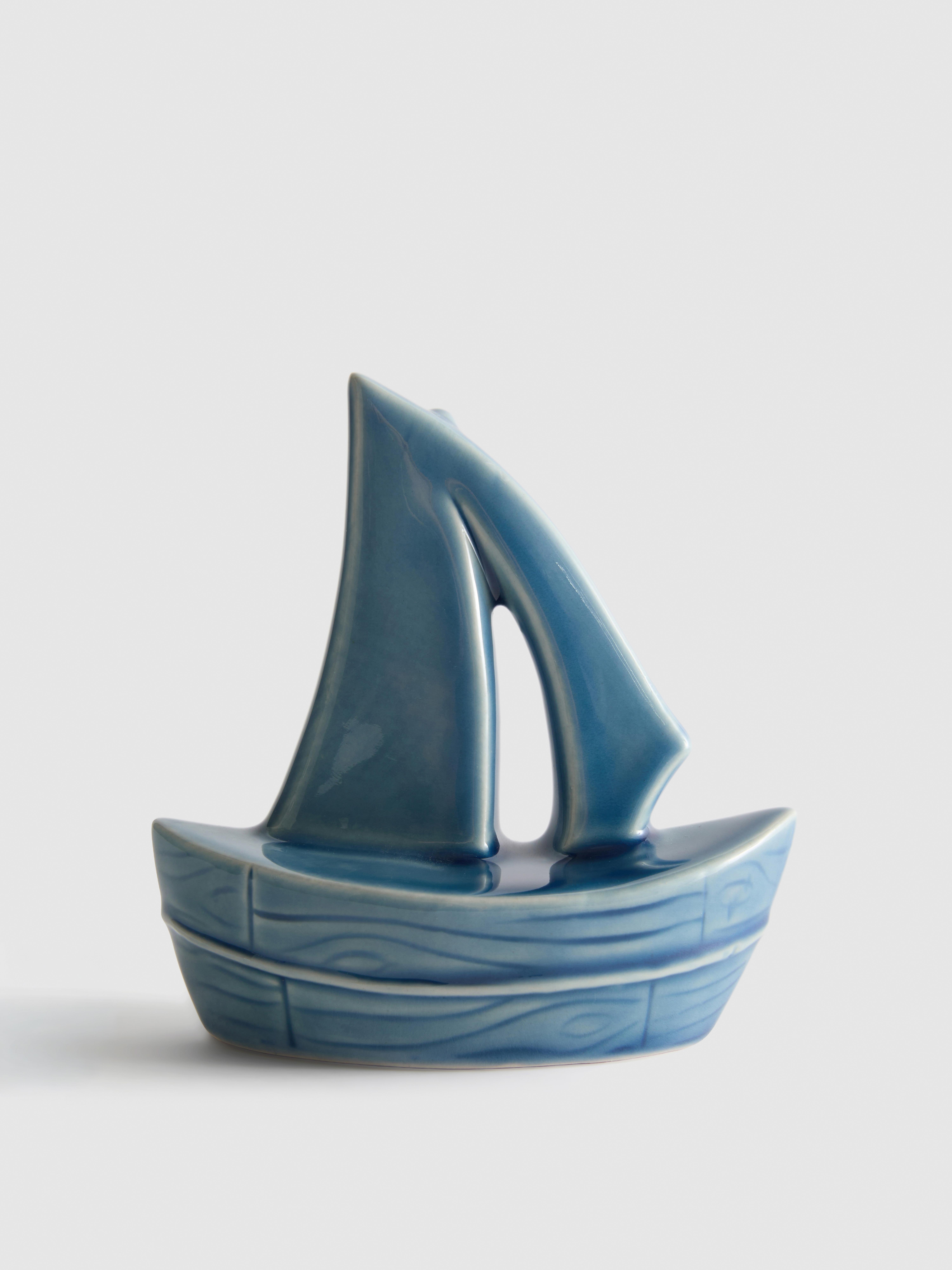 Soprammobile marino in ceramica