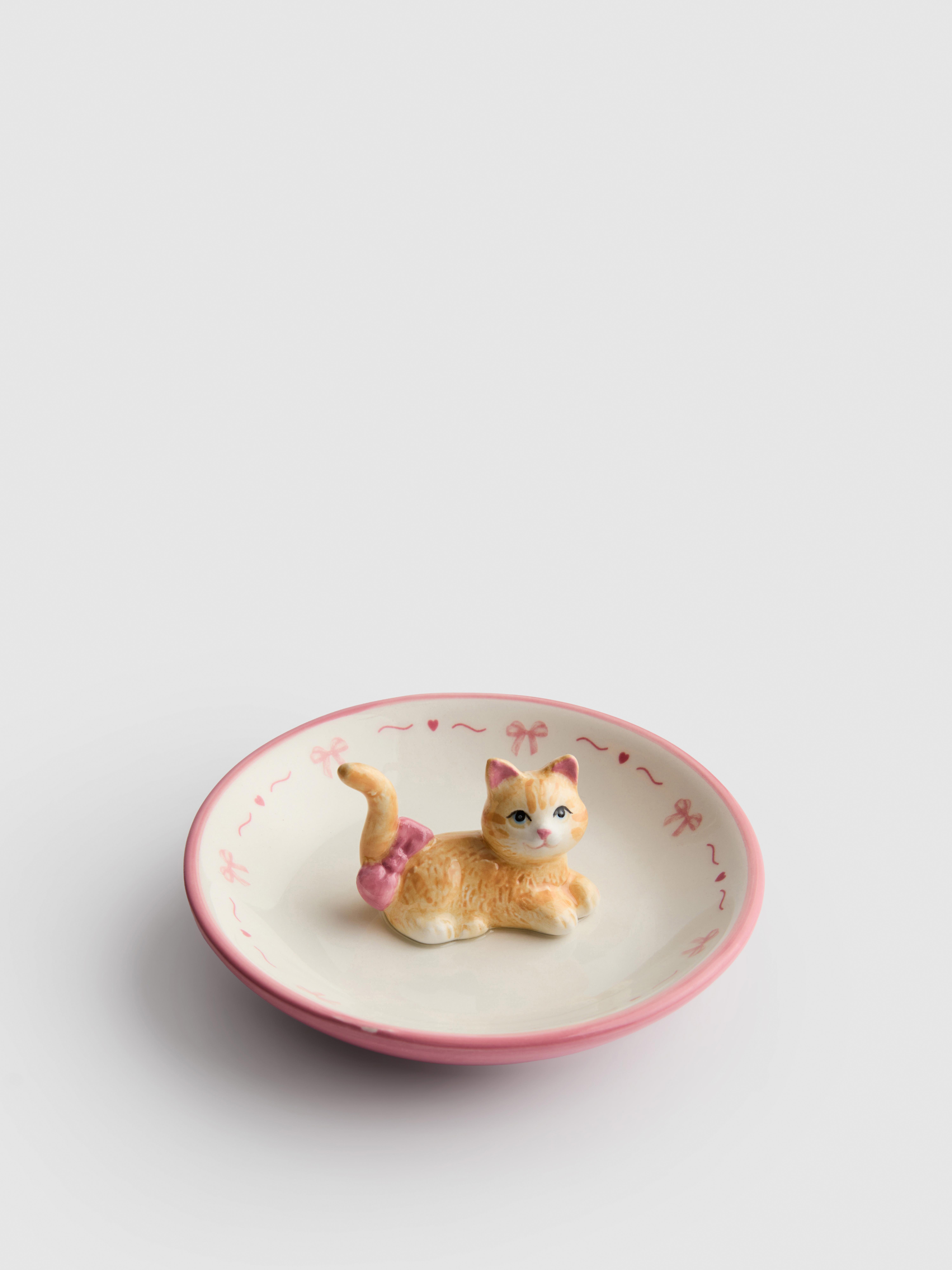 Pet Trinket Dish Light Pink
