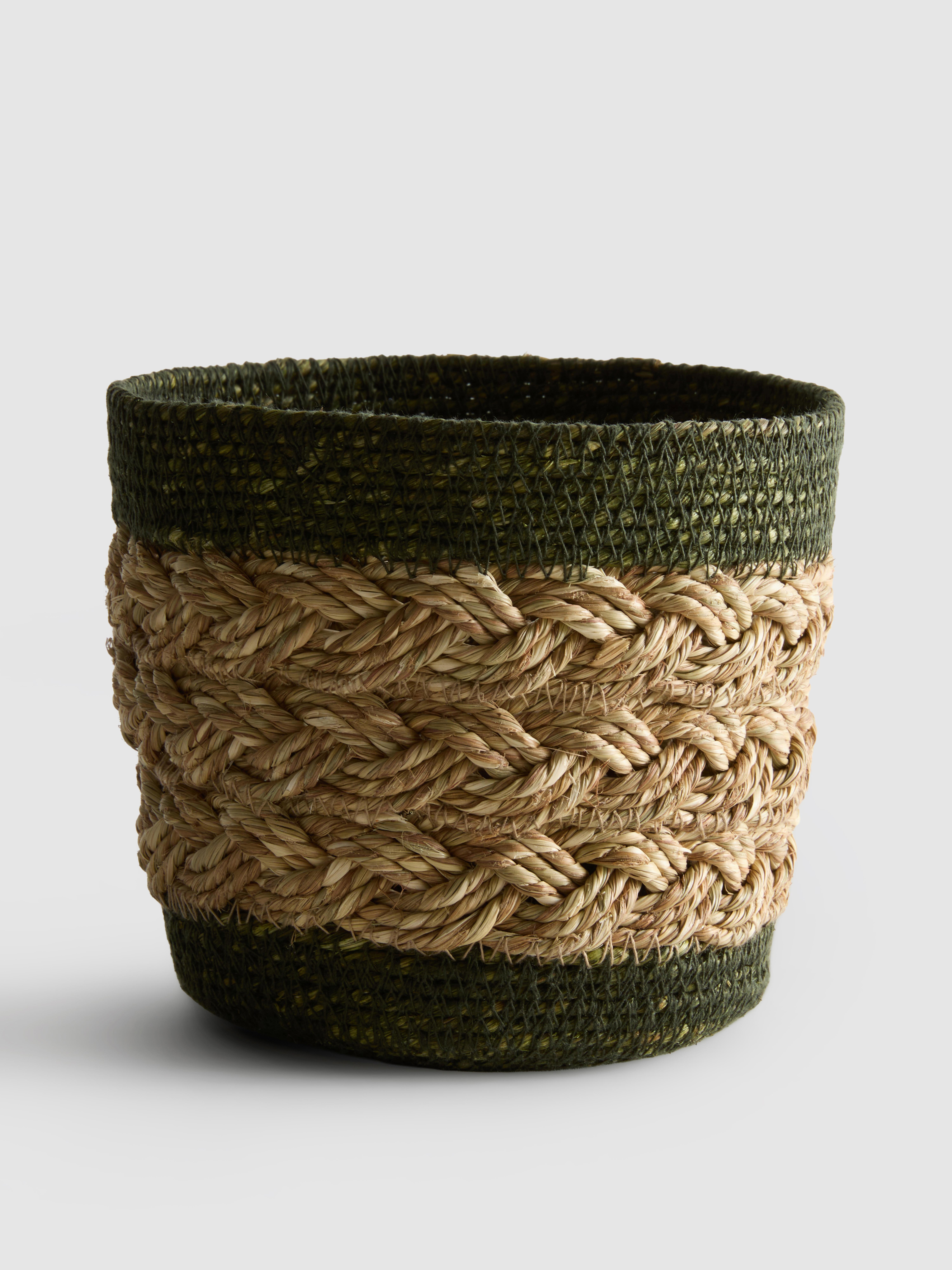 Panier de rangement tissé