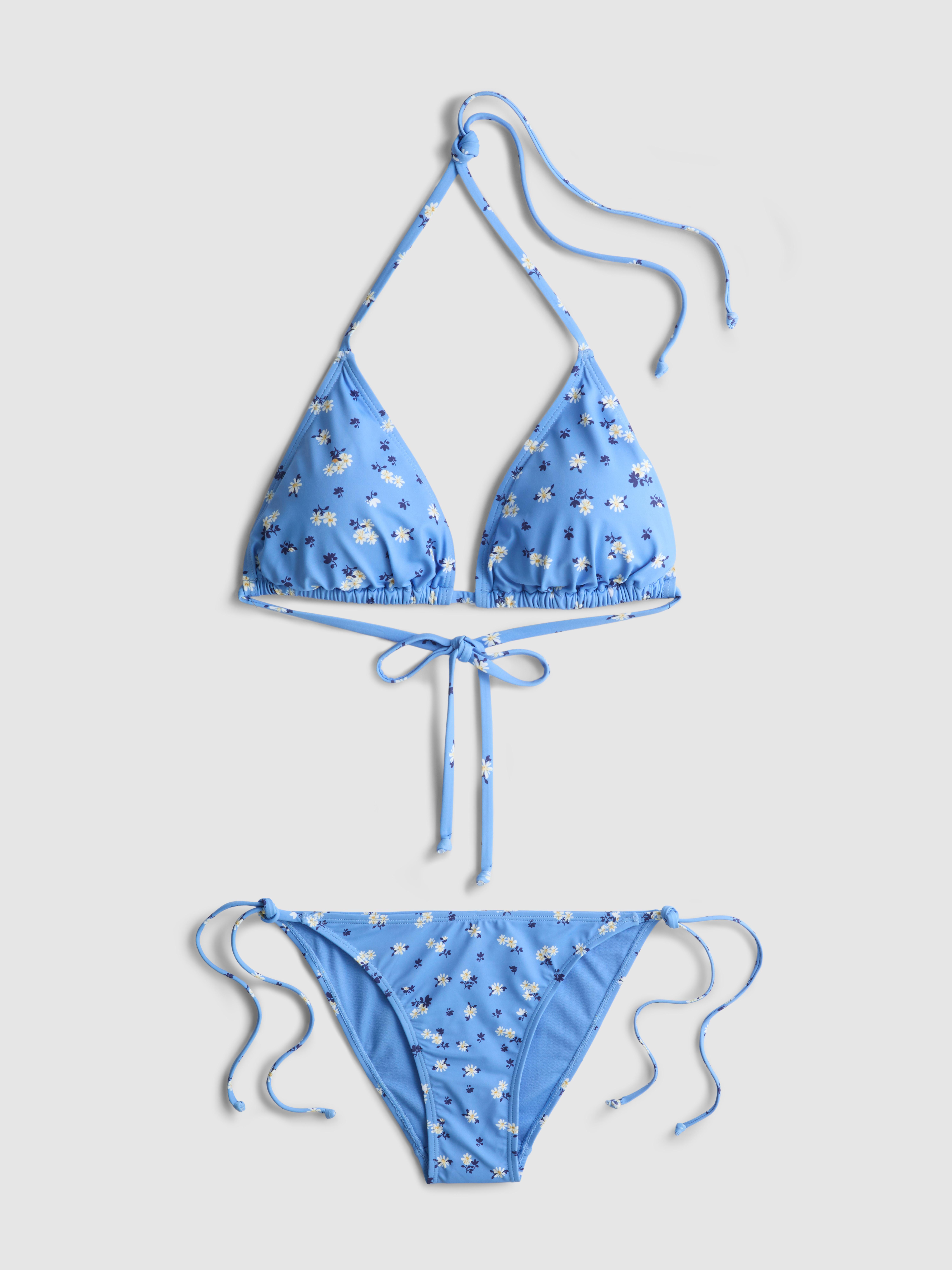 Bikini triangle à nouer sur les côtés