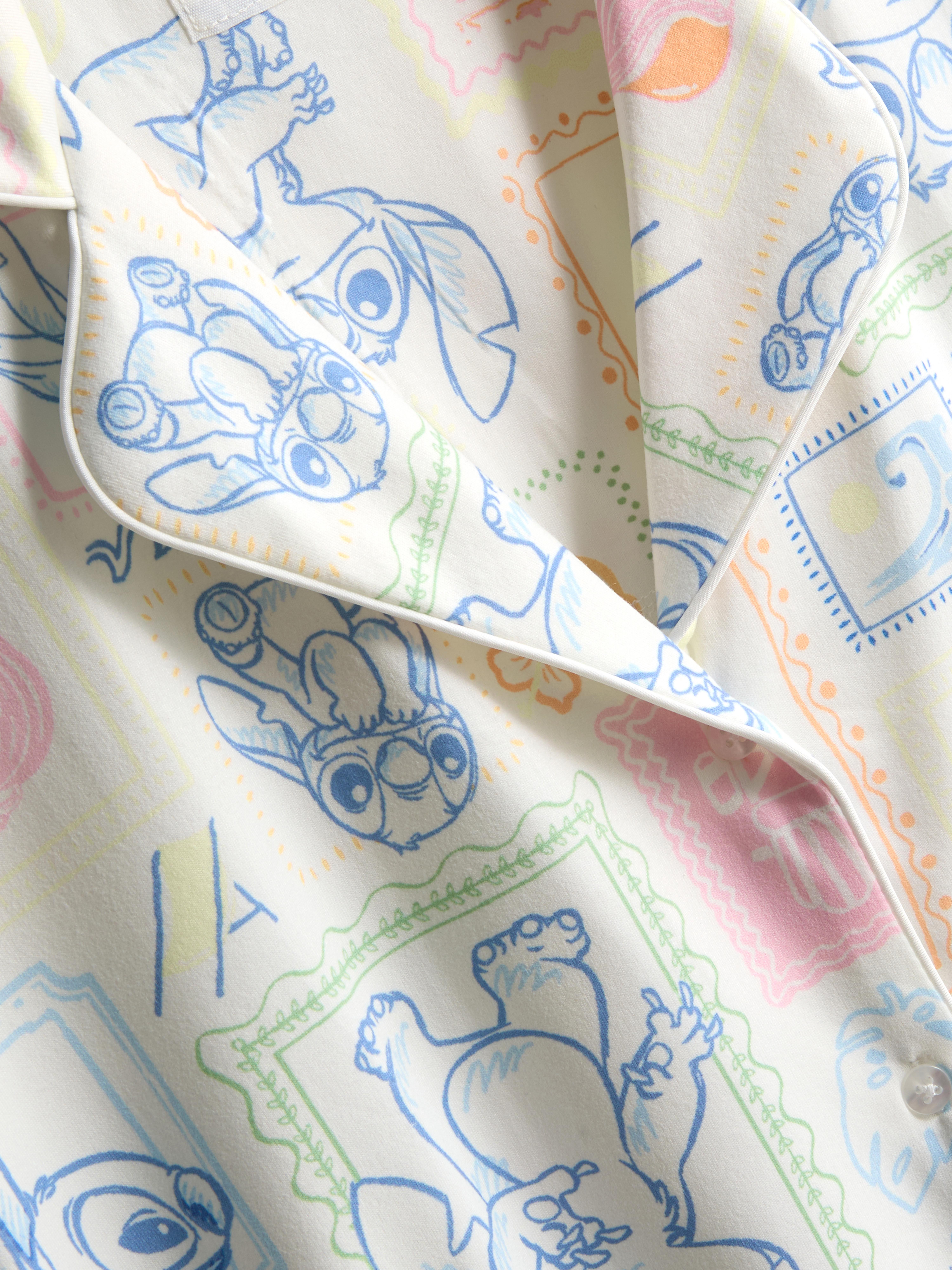Krátké pyžamo typu boyfriend Disney Stitch