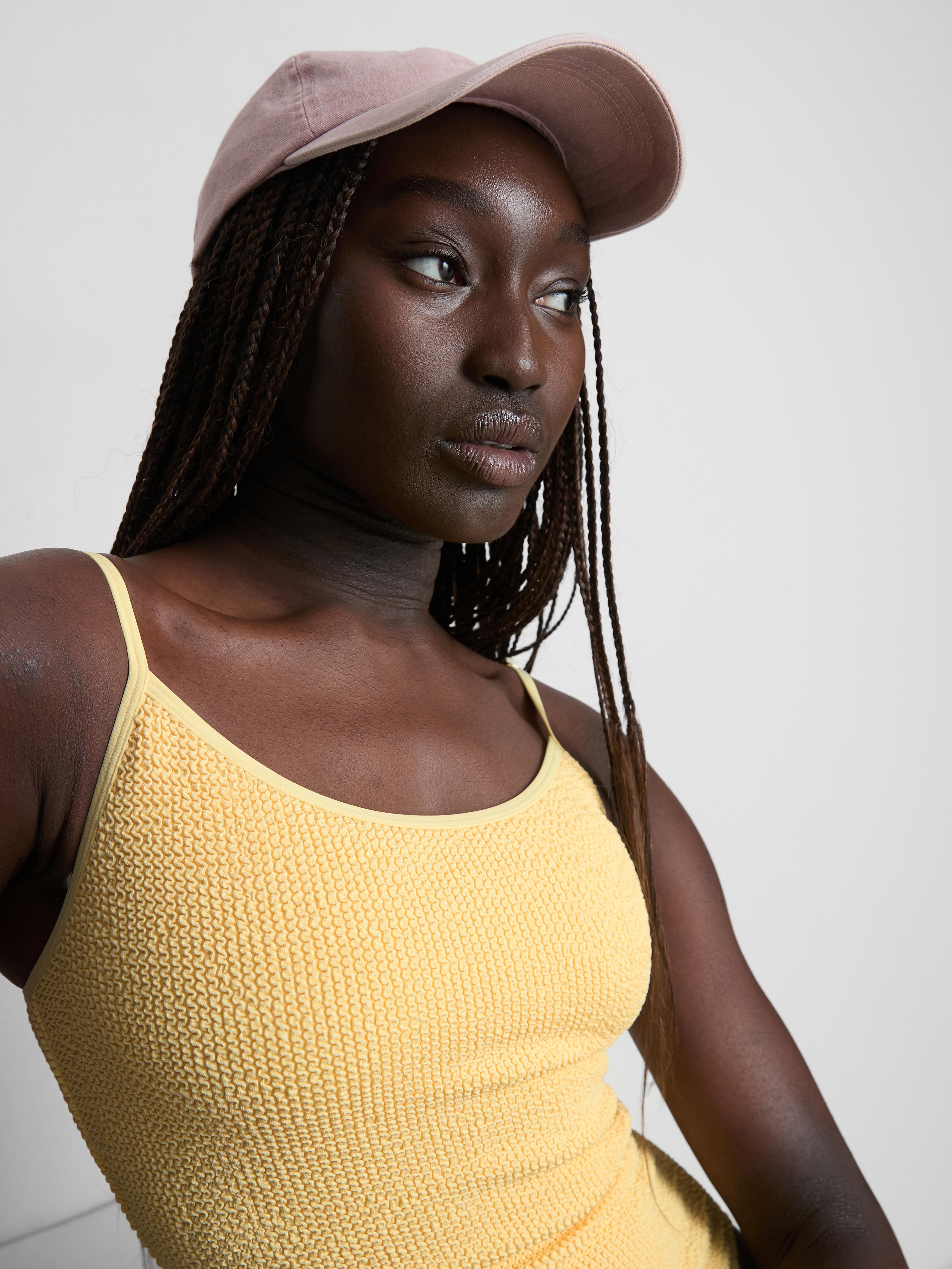 Strappy Crinkle Swimsuit