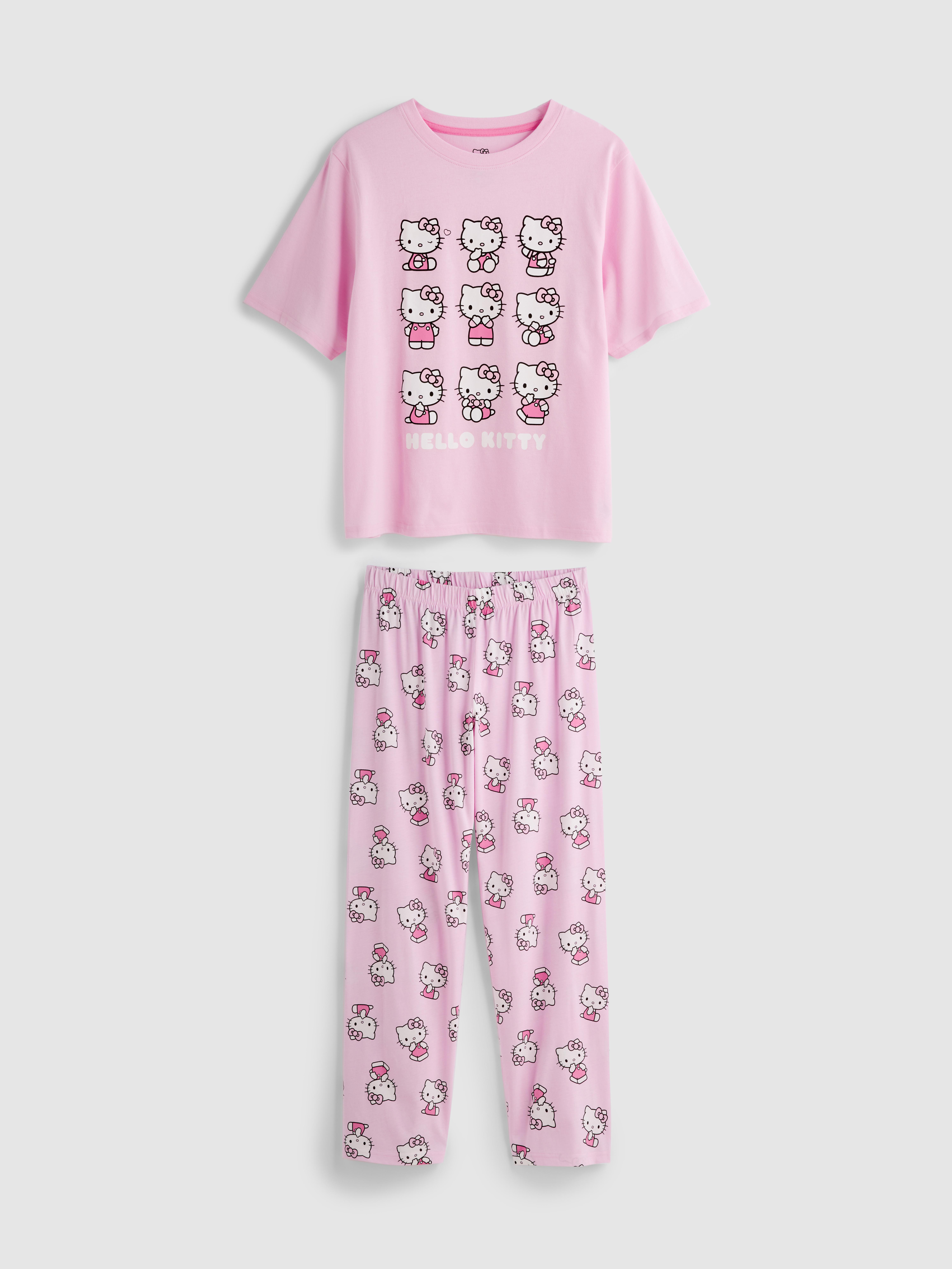 Cotton Hello Kitty Character Pajamas