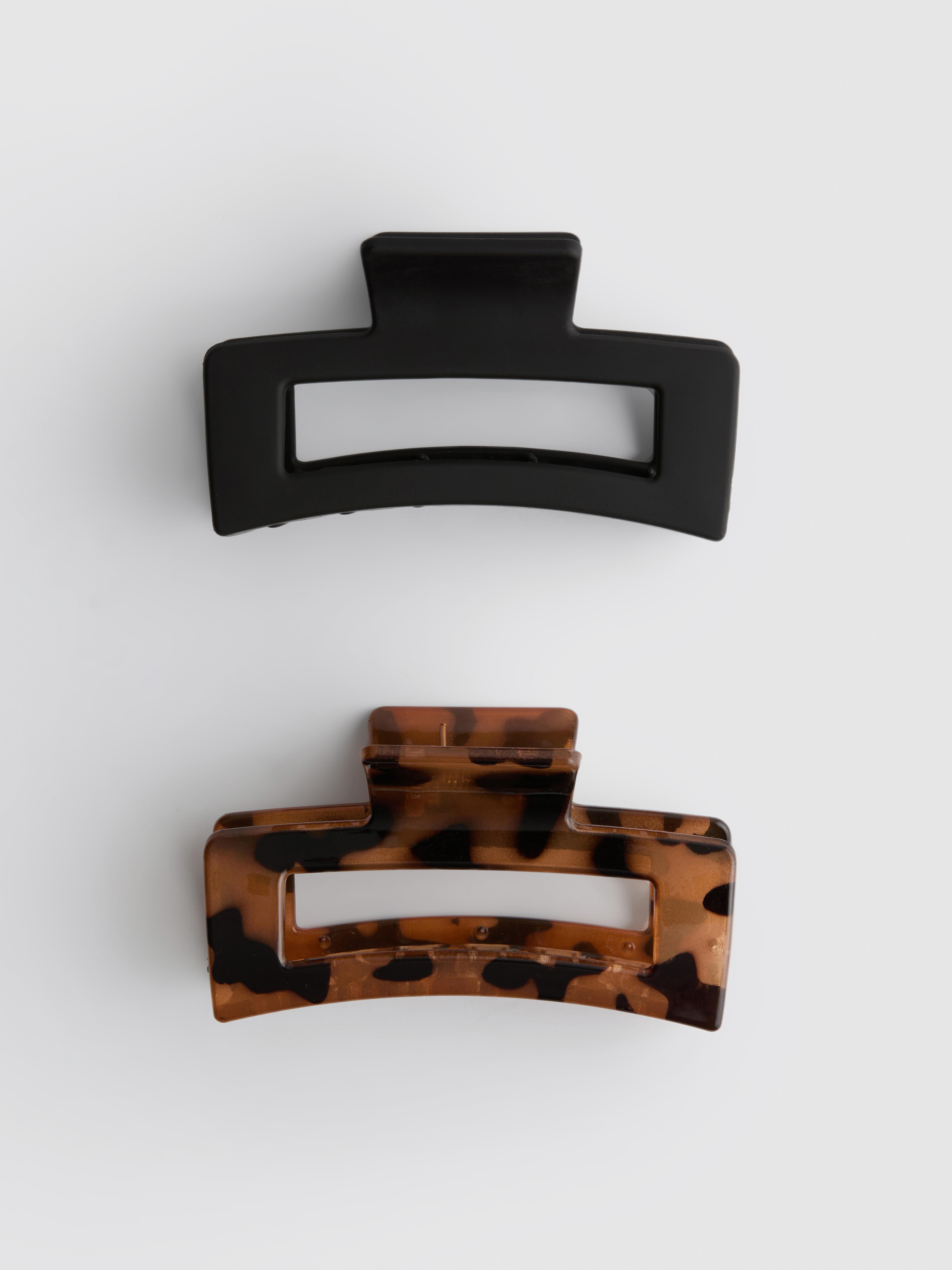 Prostokątne klamry do włosów, 2 szt.