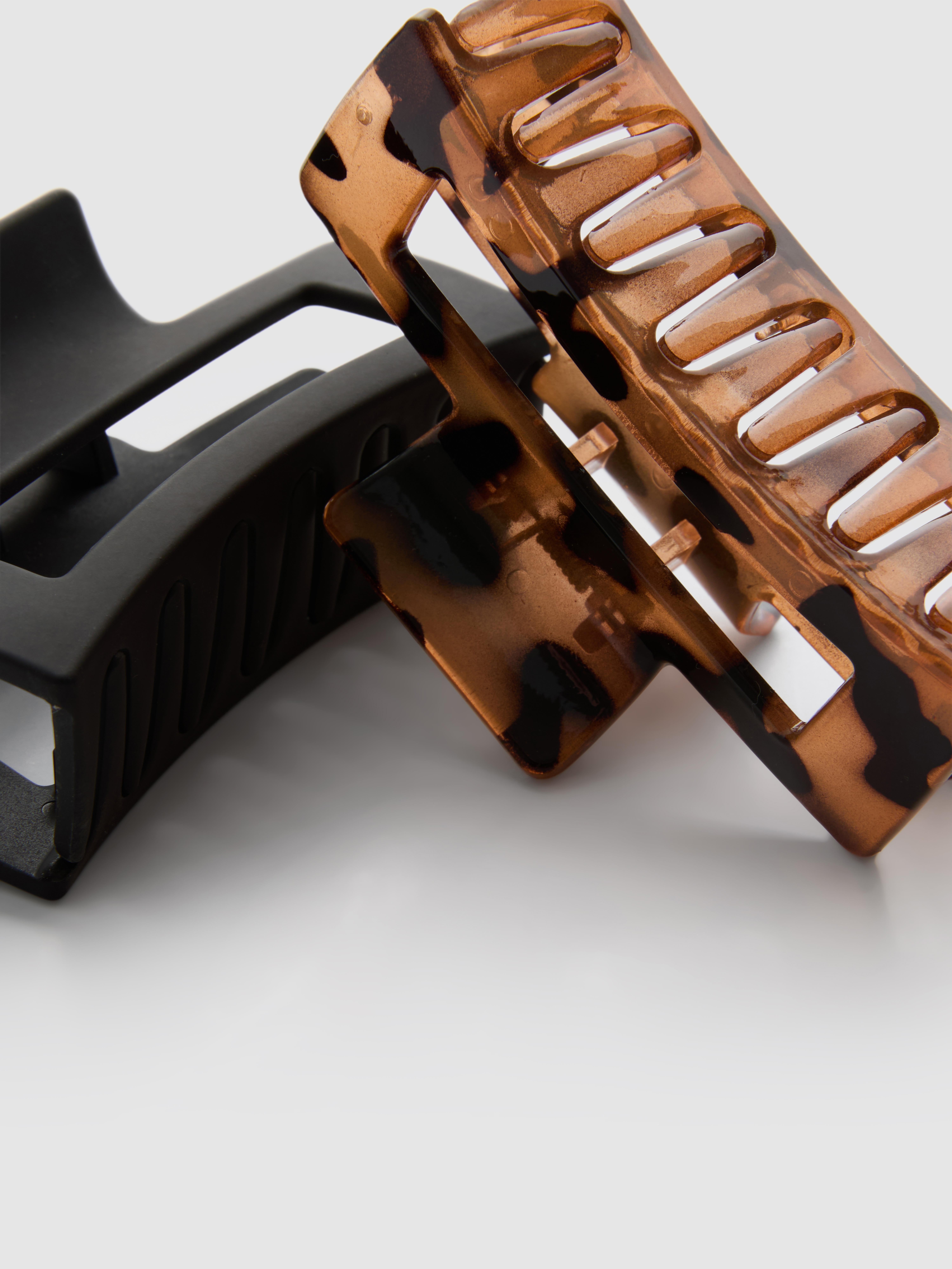 2pk Rectangle Claw Clips