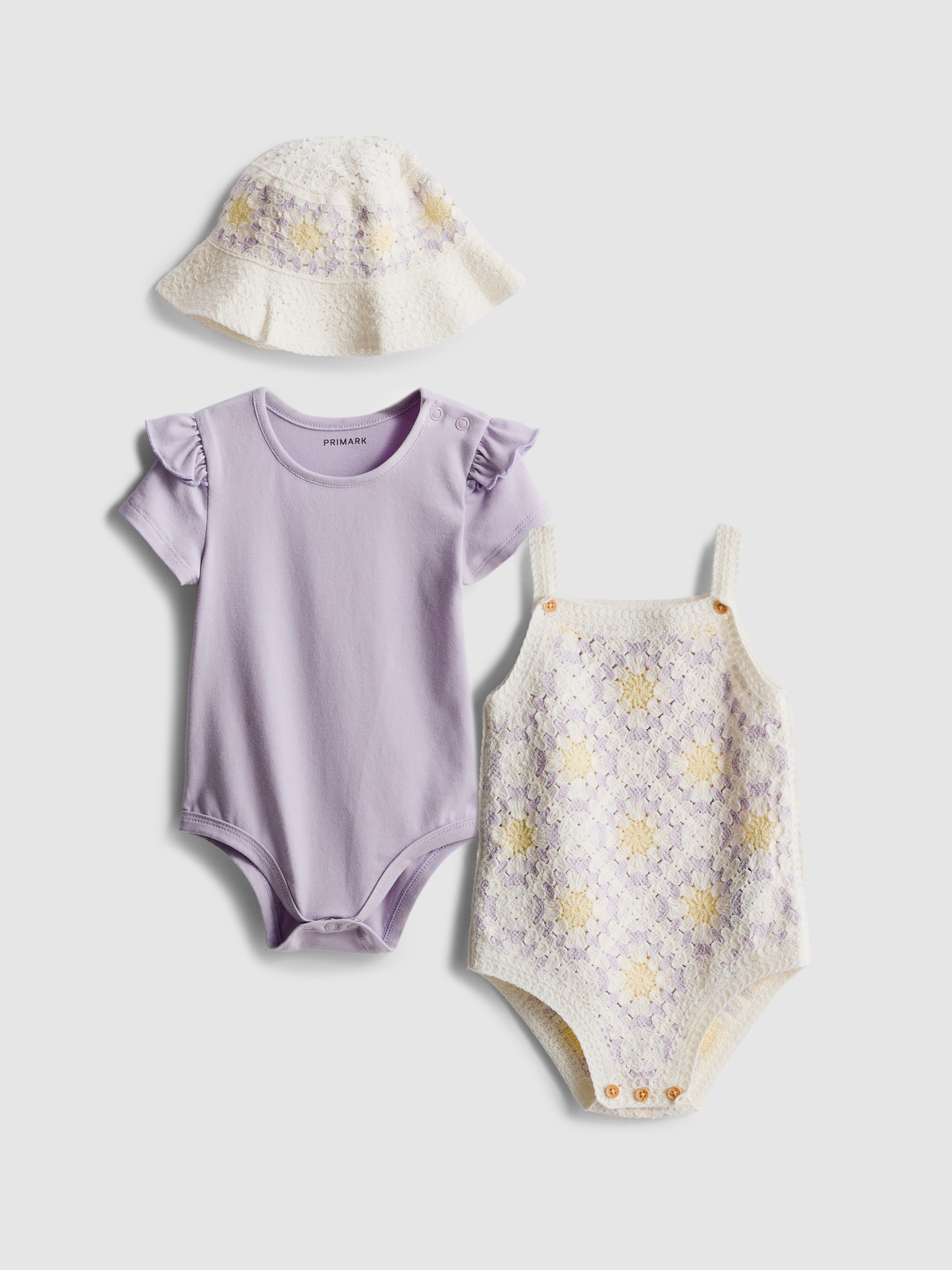 0-18mths | Newborn Crochet Romper Set