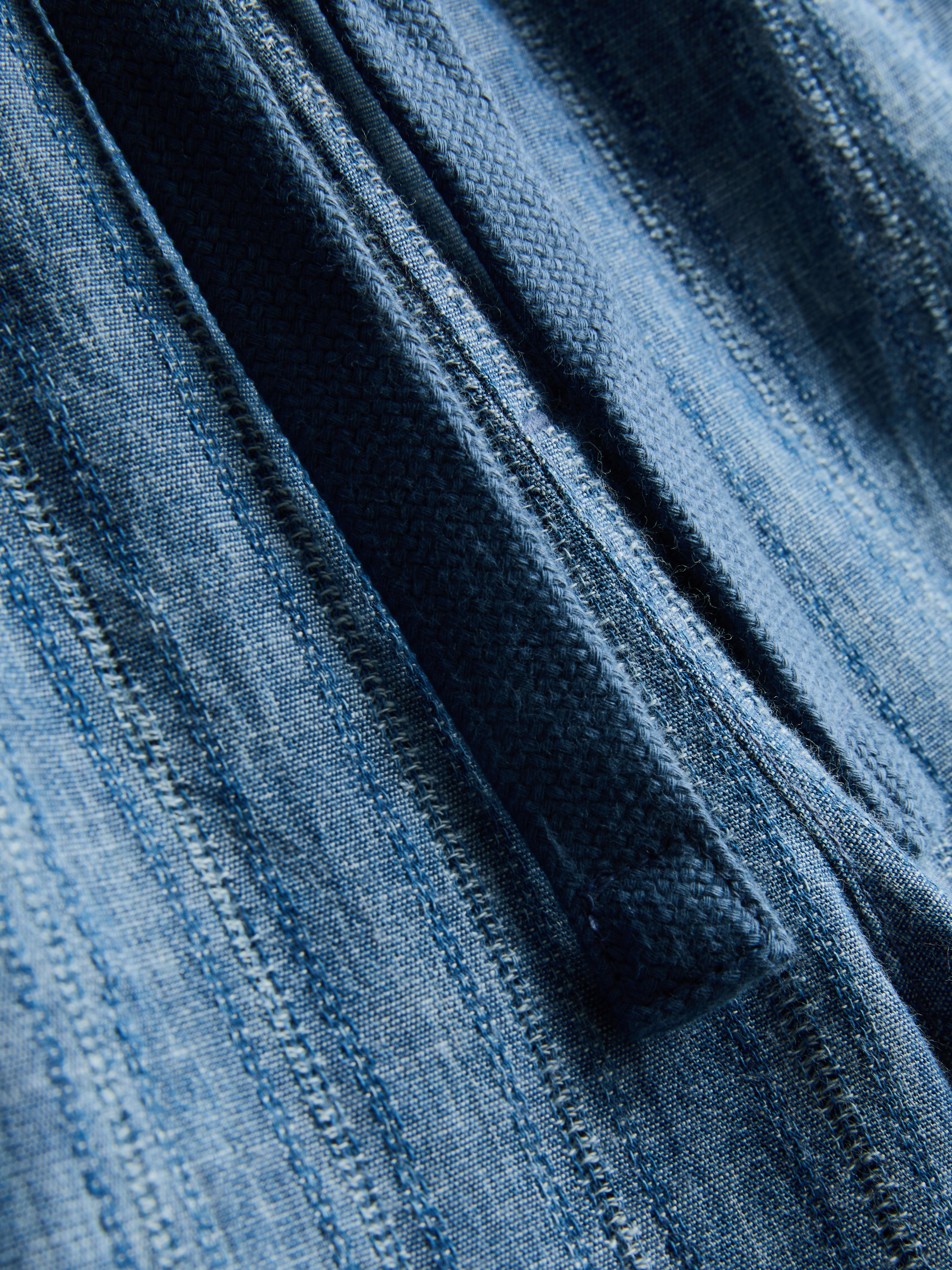 Textured Drawstring-Waist Shorts