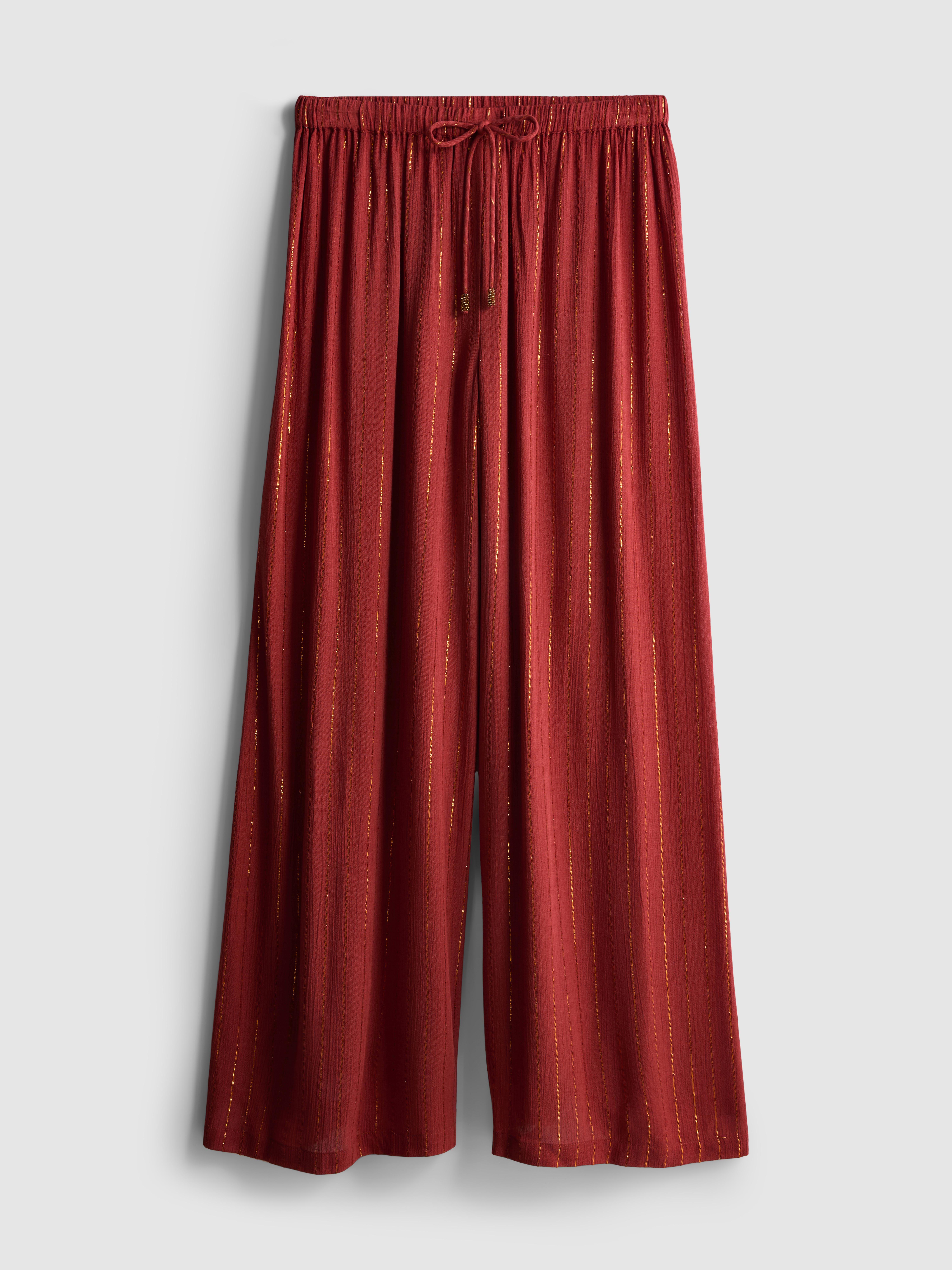 Paula Echevarría Wide Leg Sparkle Trousers