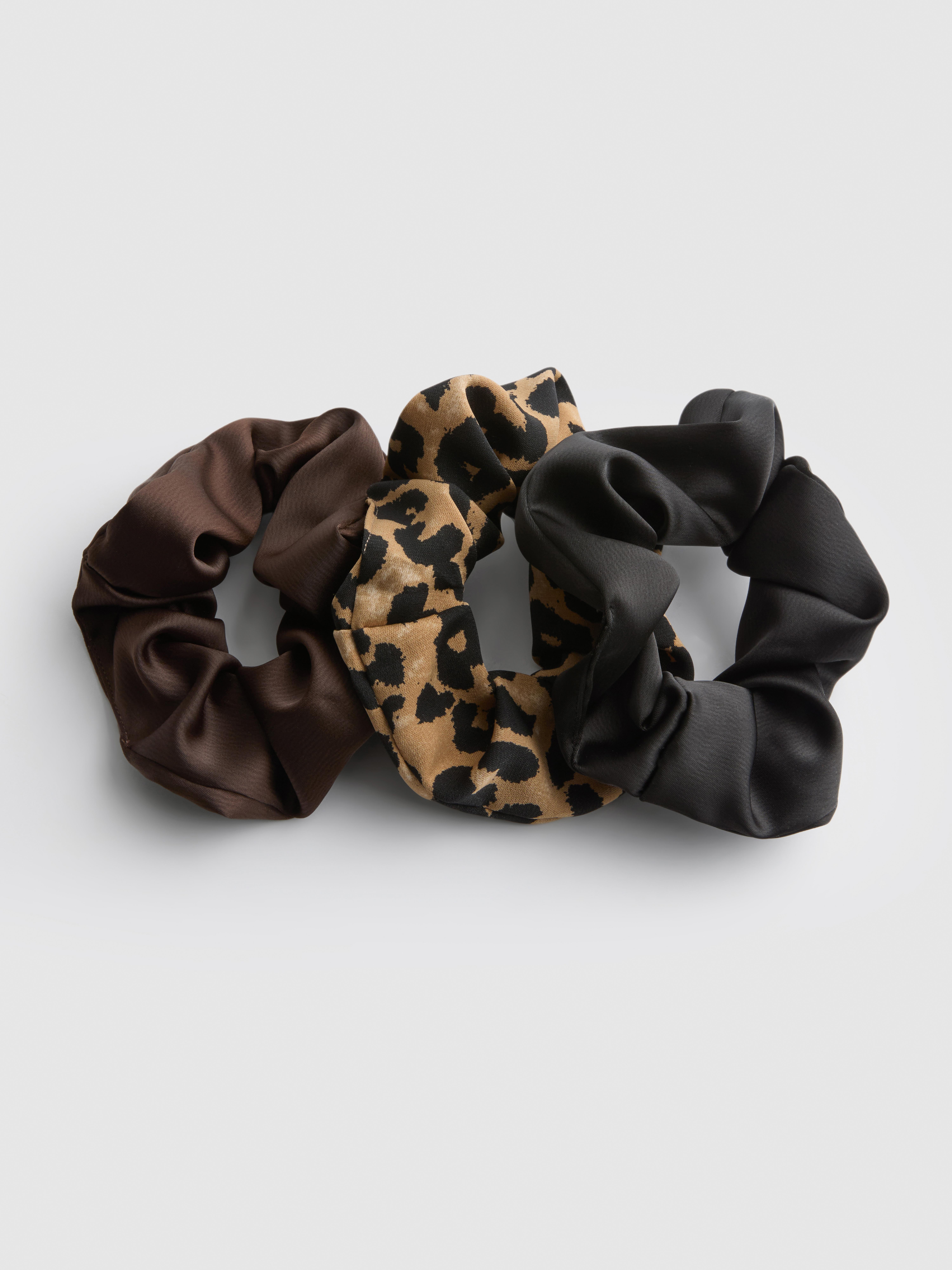 3 elastice de păr satinate