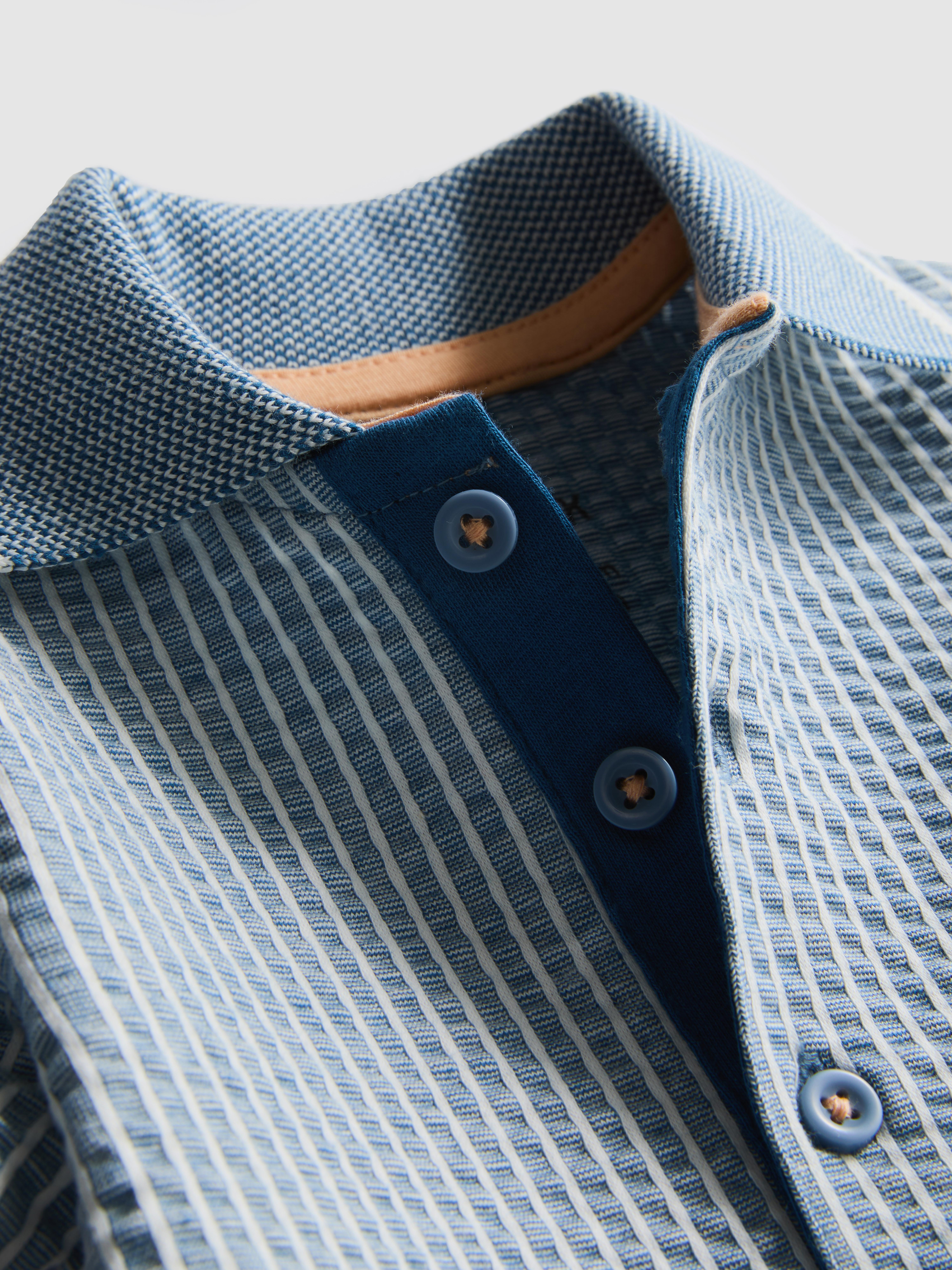 Baby Boys Navy 0-18mths | Textured Newborn Romper | Primark