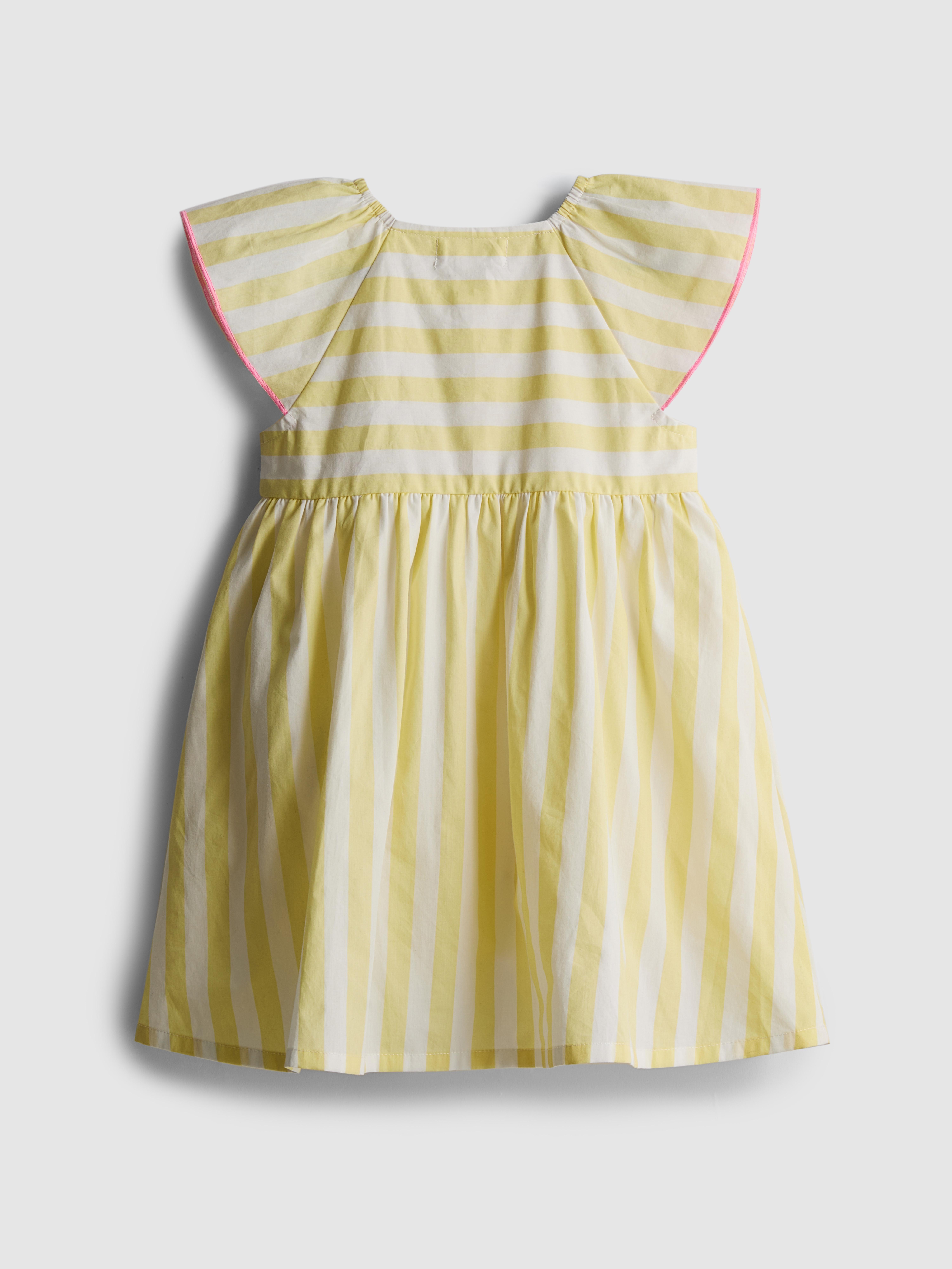 yellow dress newborn Lemon Yellow Summer Dress for Baby Girls – Lullaby Lane Baby Shop main image 1