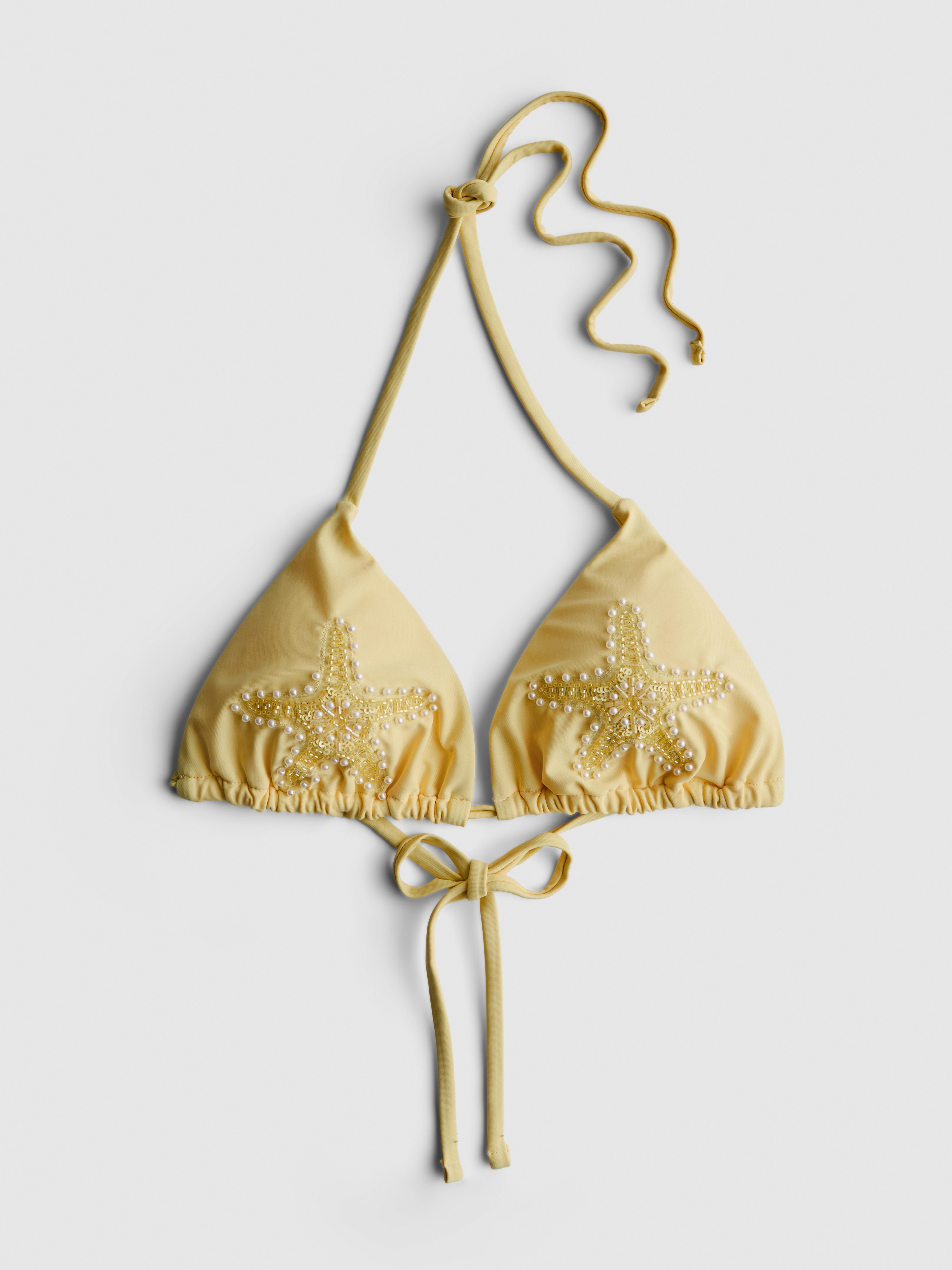 Pearl Starfish Triangle Bikini Top