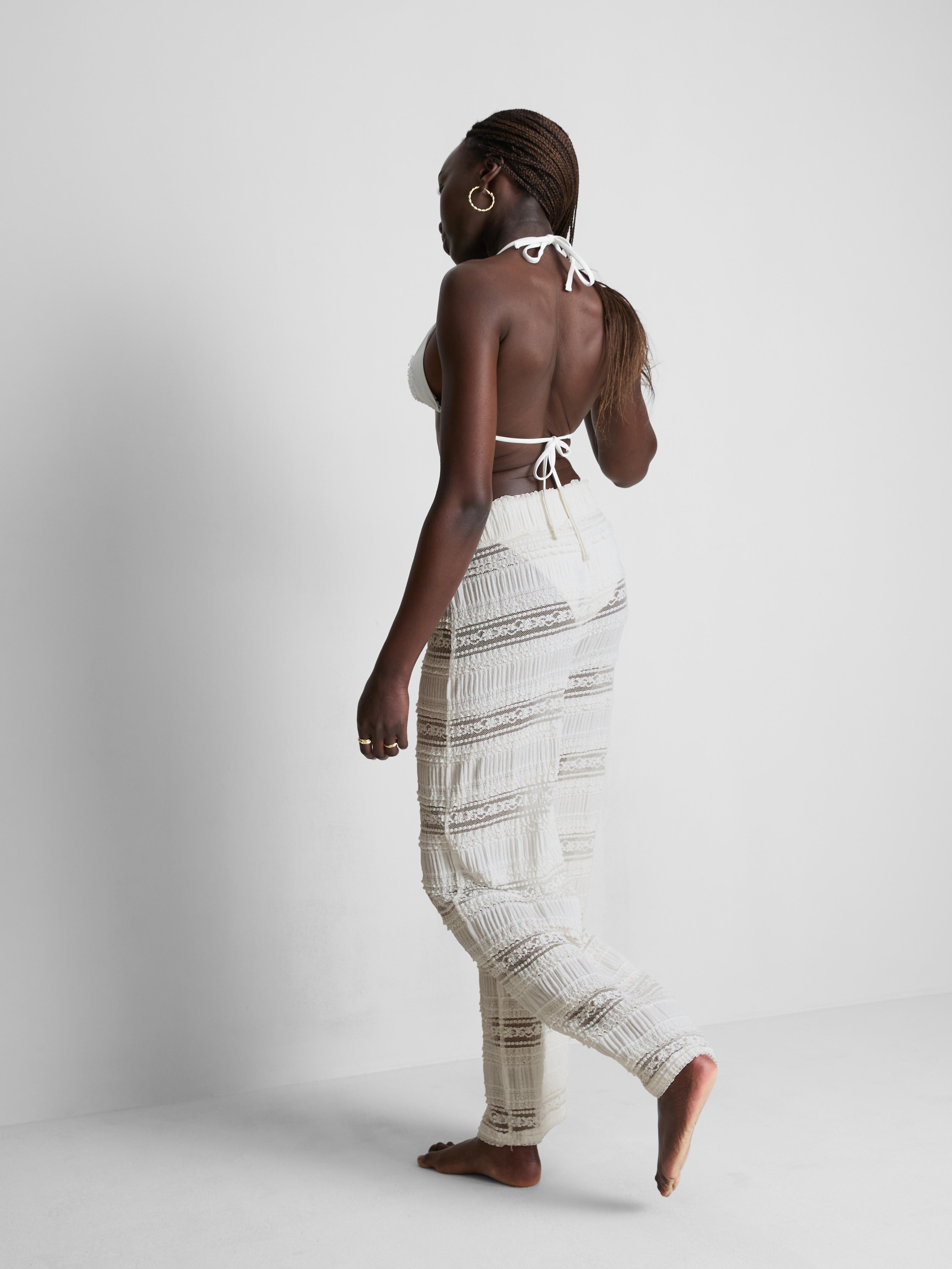 Sheer Frill Beach Pants