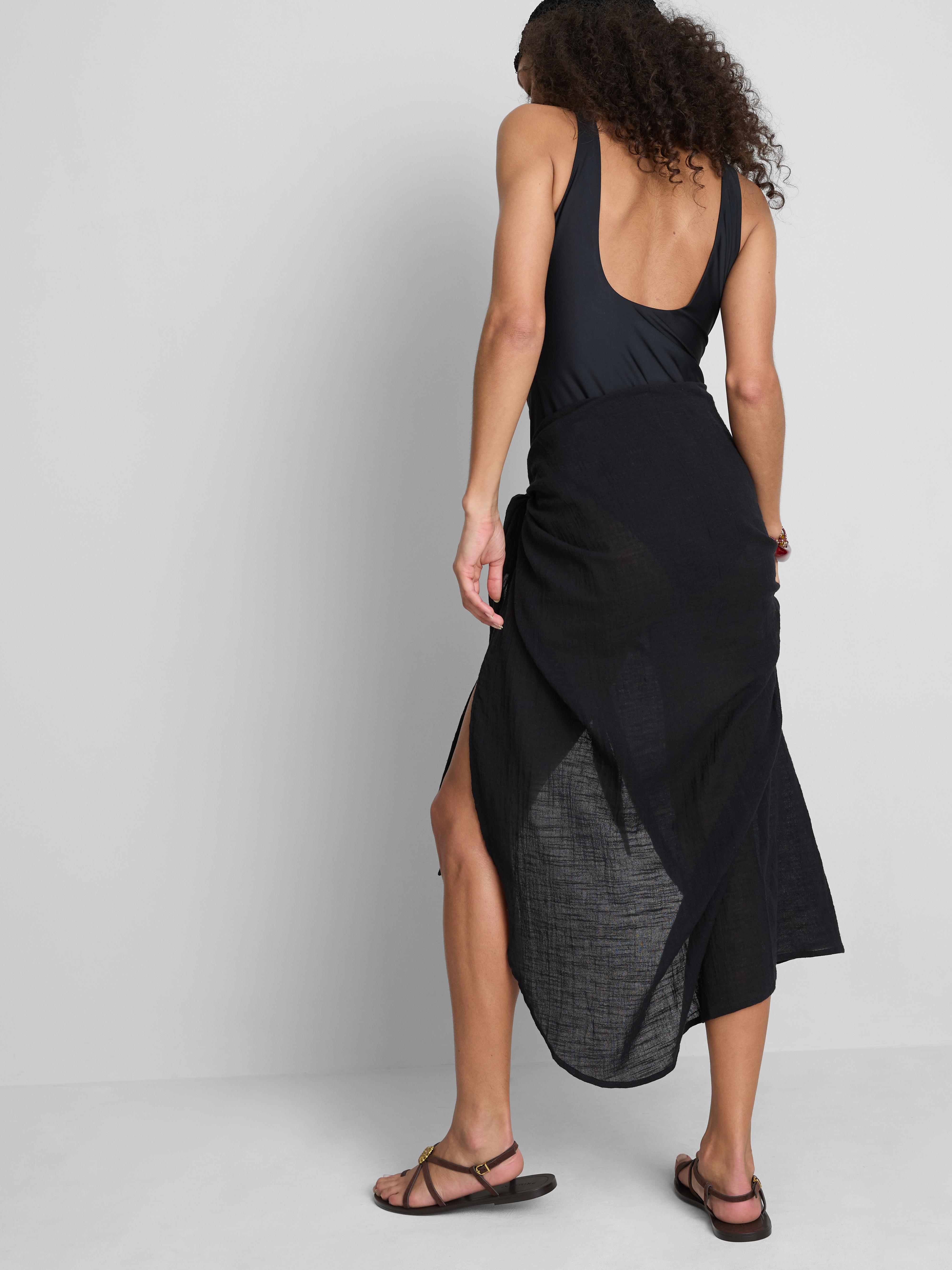 Halflange transparante sarong Paula Echevarría