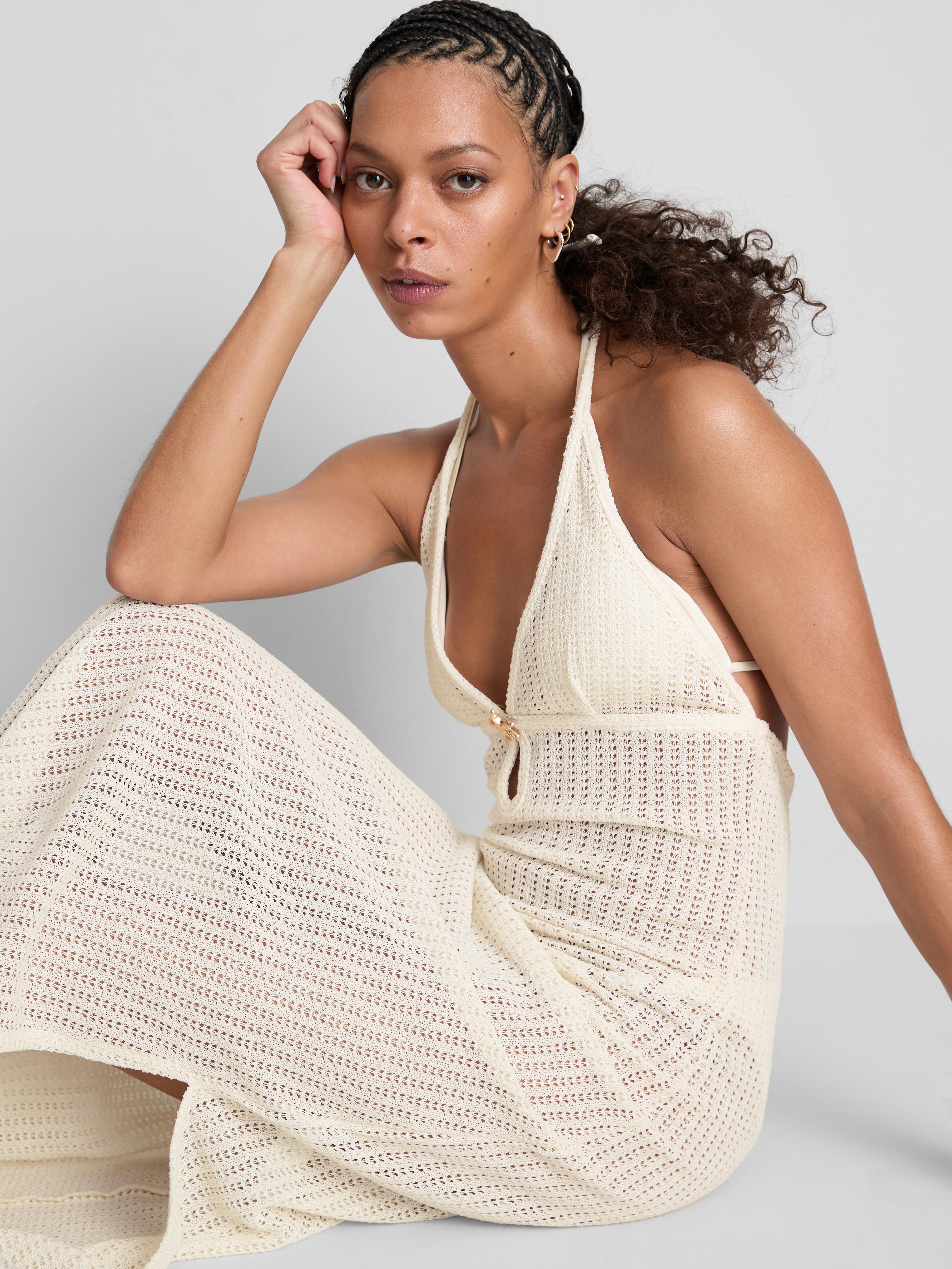 Crochet Starfish Beach Maxi Dress