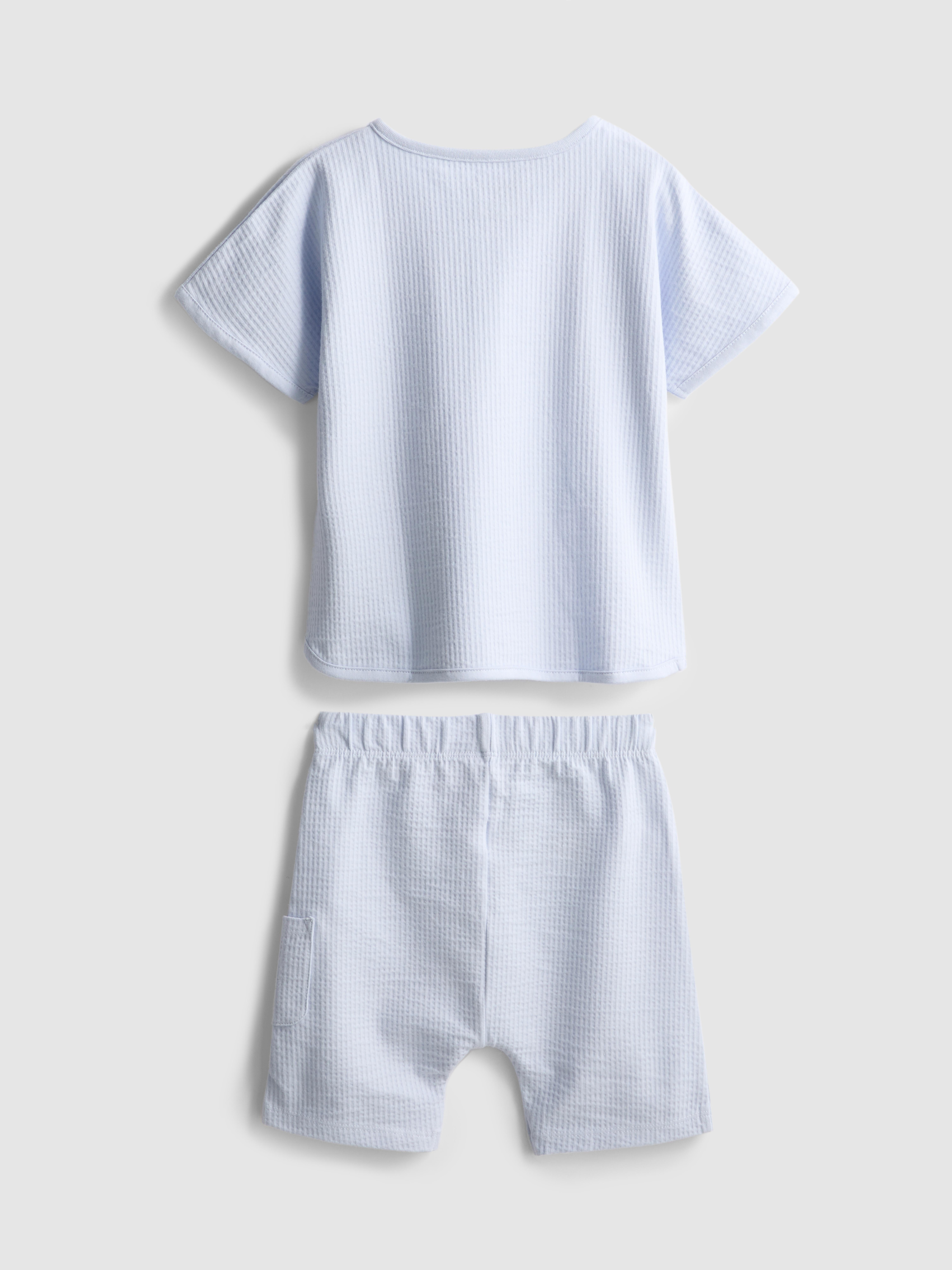 0–18 mois | Chemise et short en crêpe nouveau-né