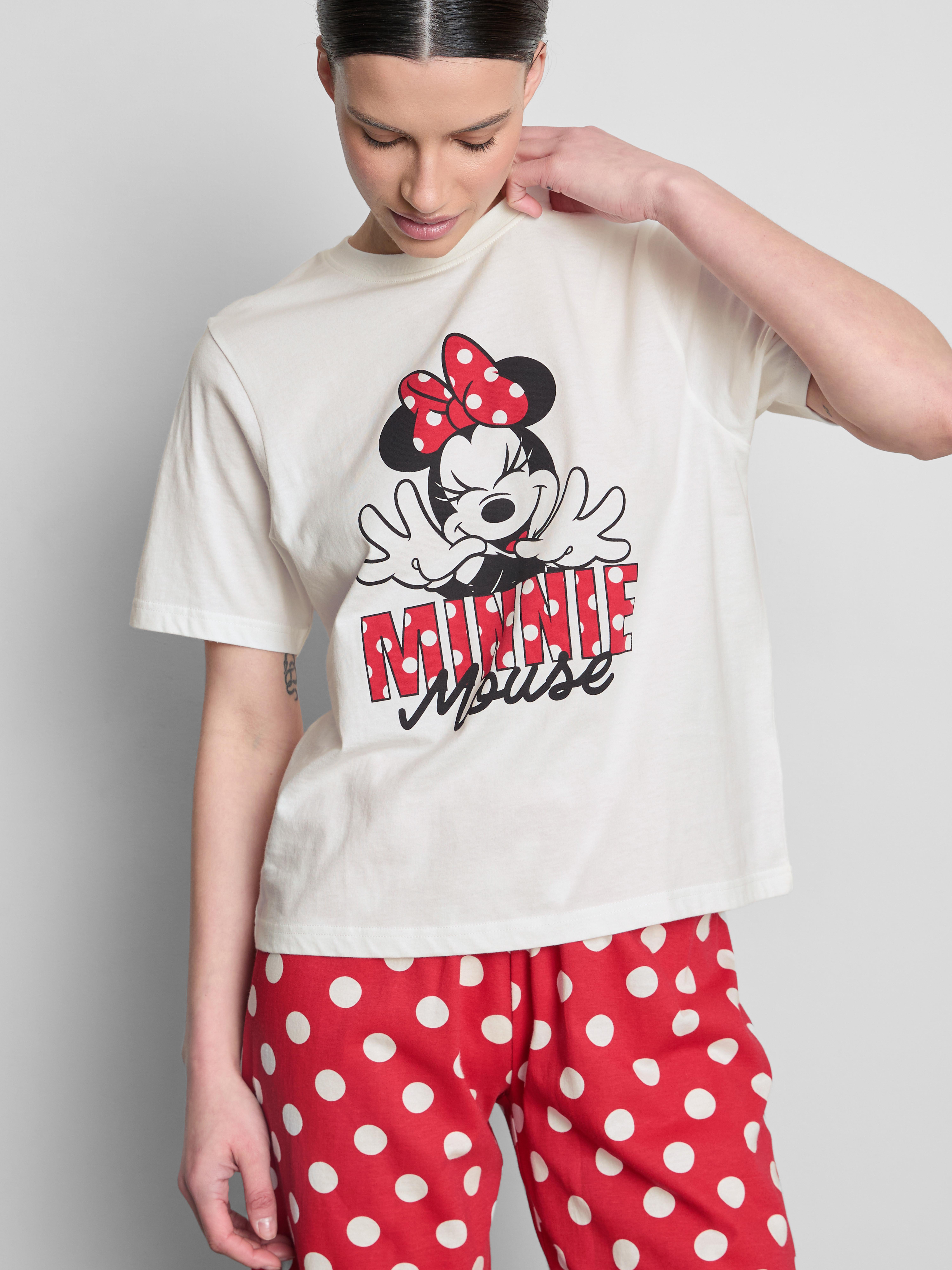 Bombažna pižama z grafiko Disneyjeve Mini Miške