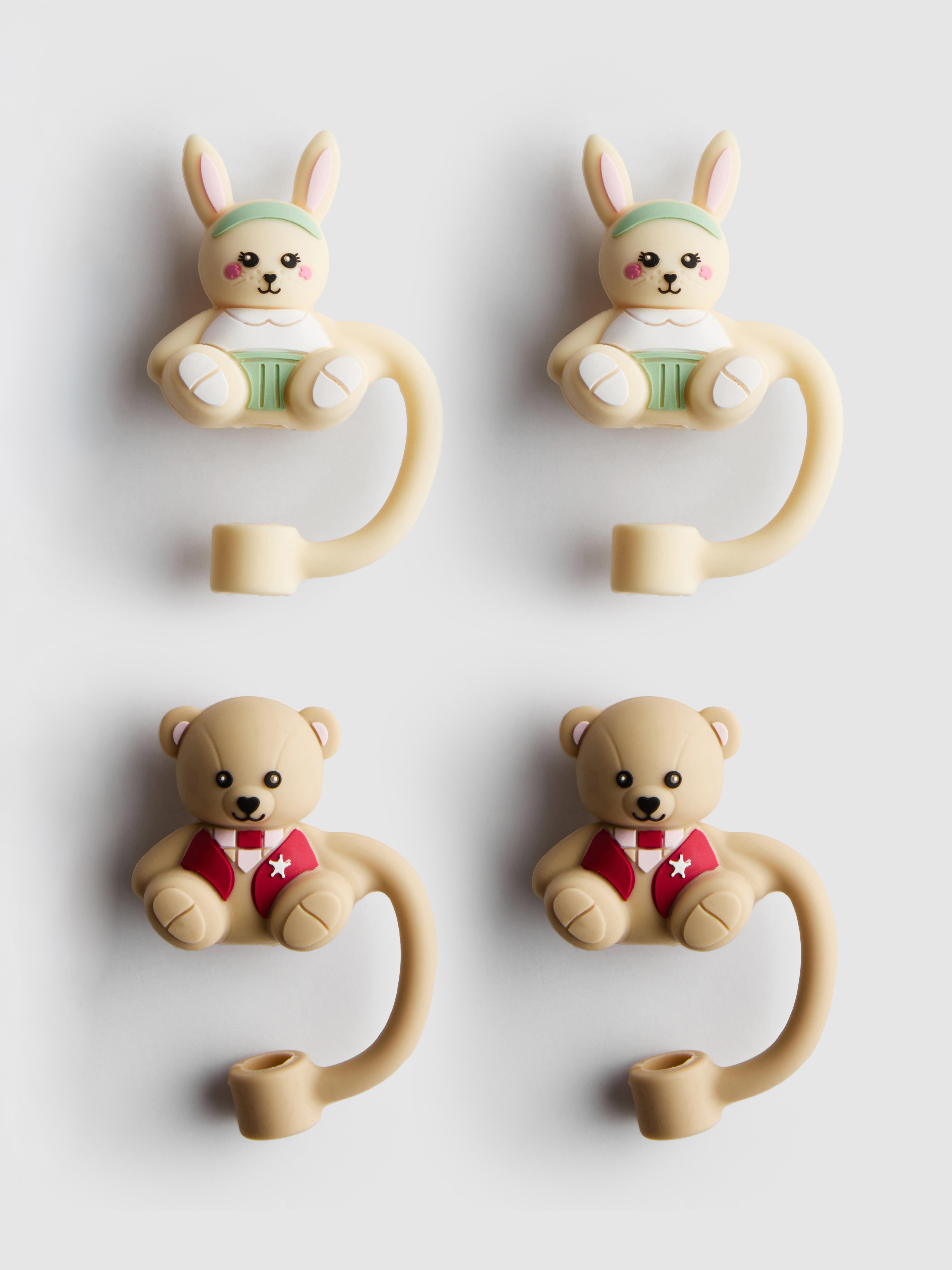 Pack de 4 adornos para pajitas