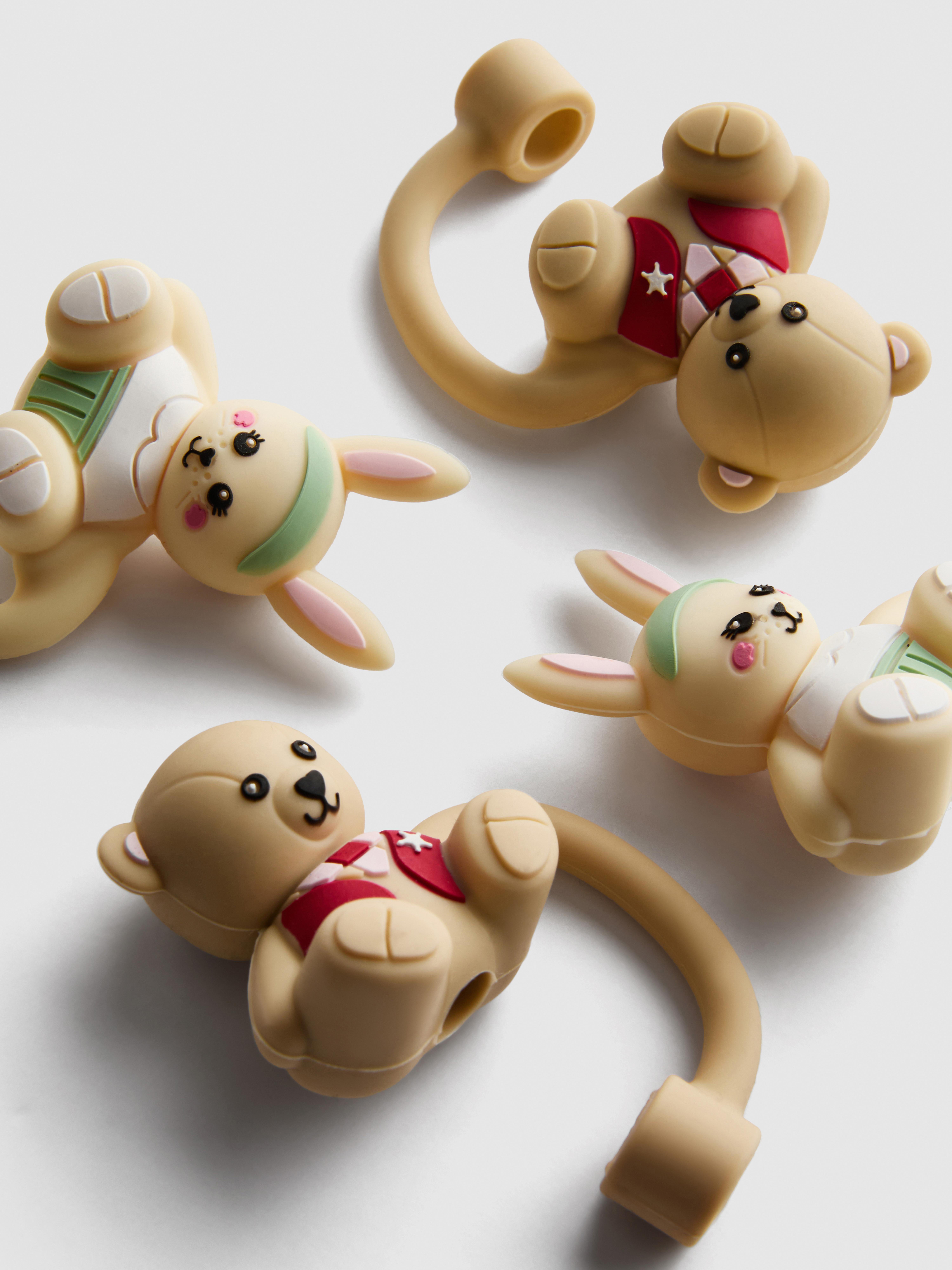 Pack de 4 adornos para pajitas