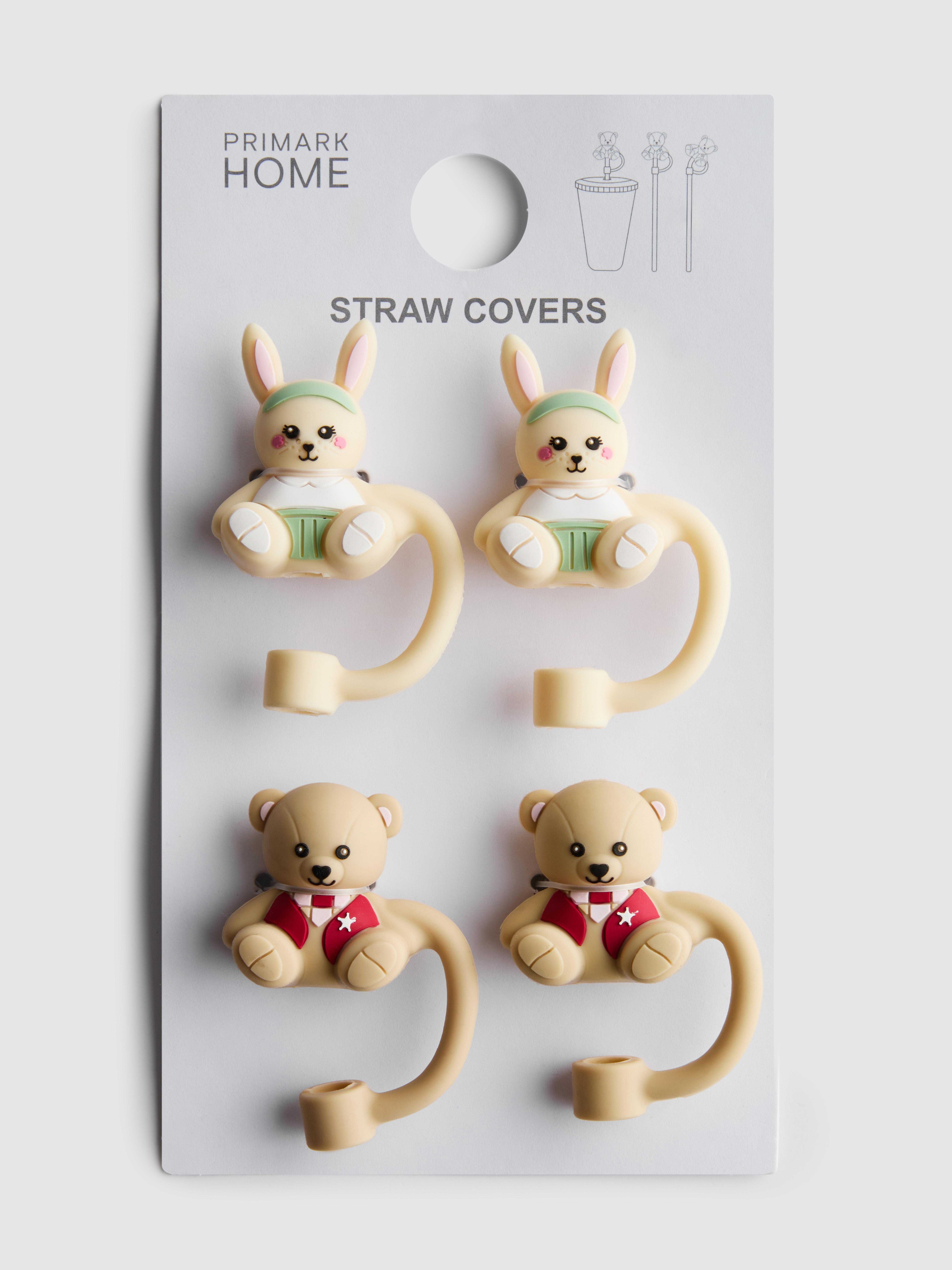 Pack de 4 adornos para pajitas