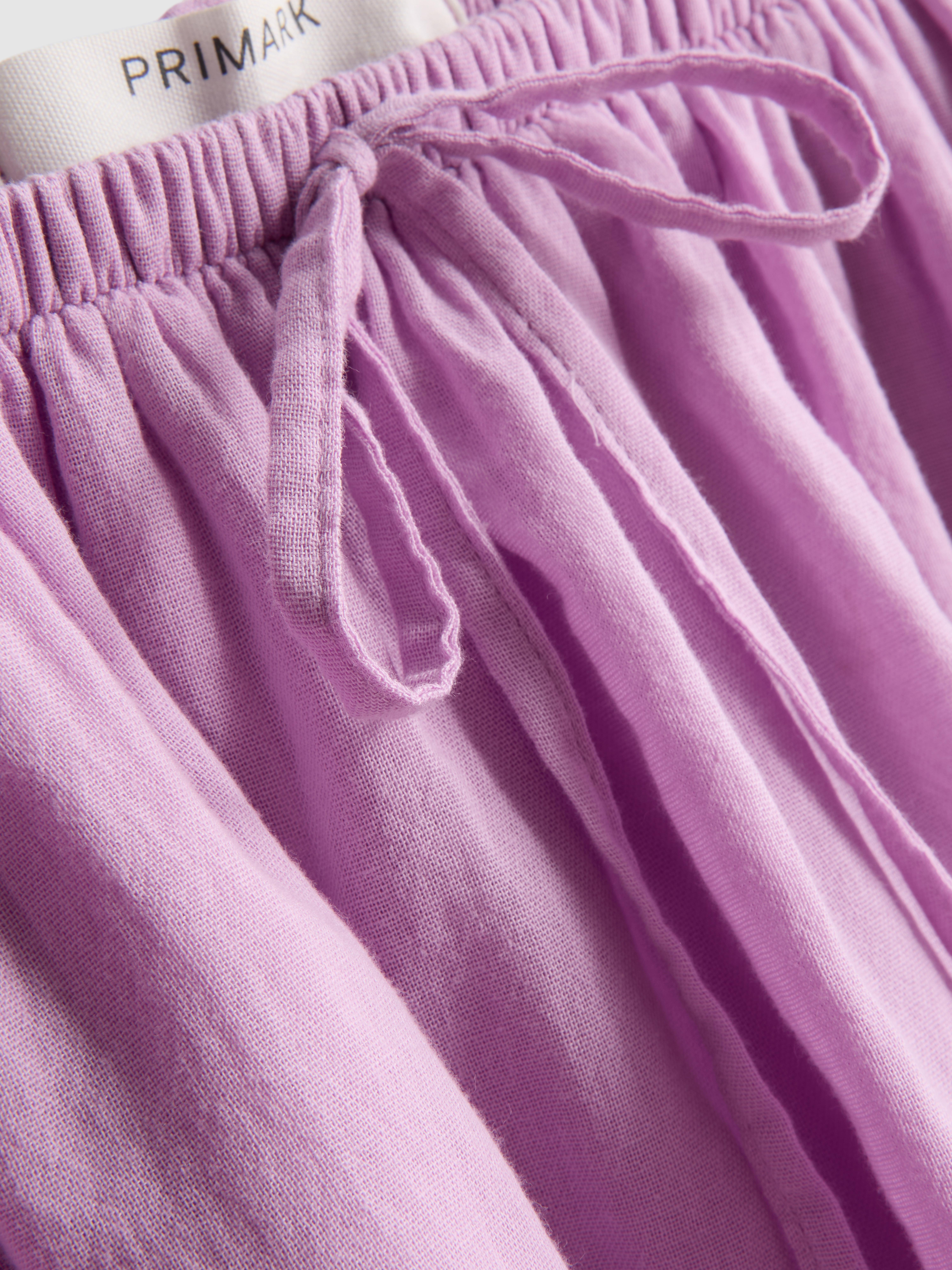 Minigonna in cotone a balze con volant