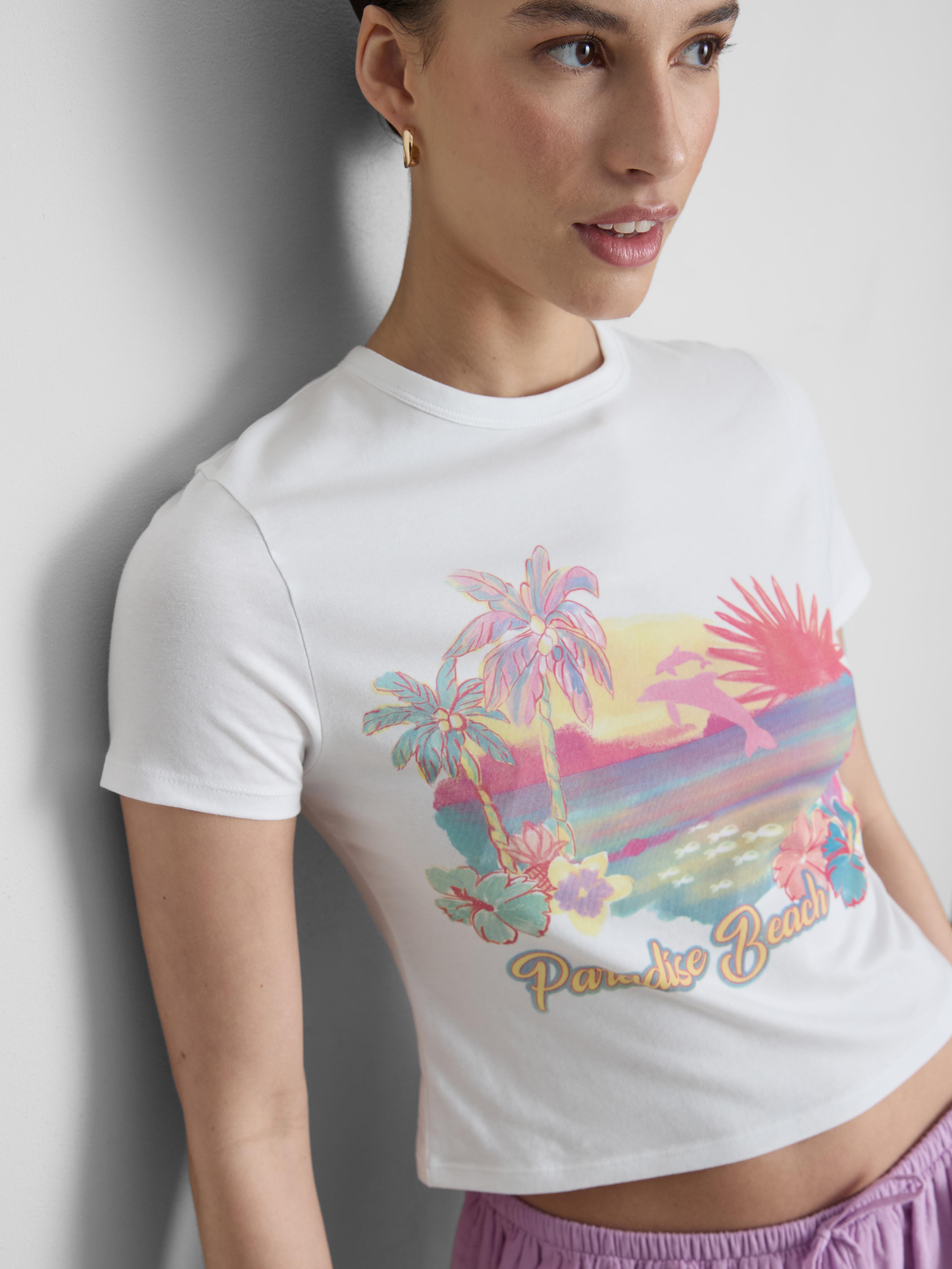 Baby-T-Shirt mit hohem Baumwollanteil Paradies-Print