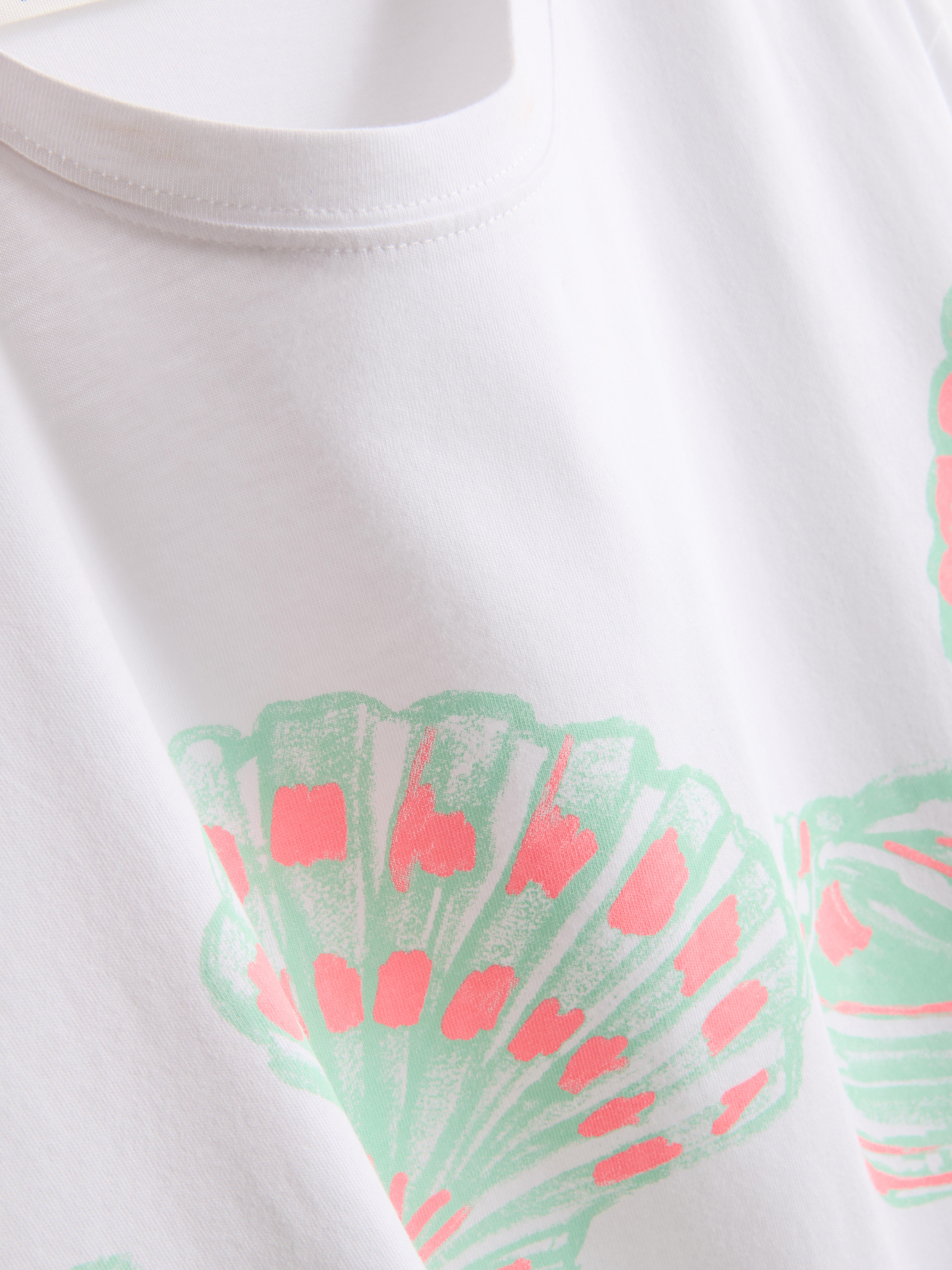 Cotton Shell Fringe Tee