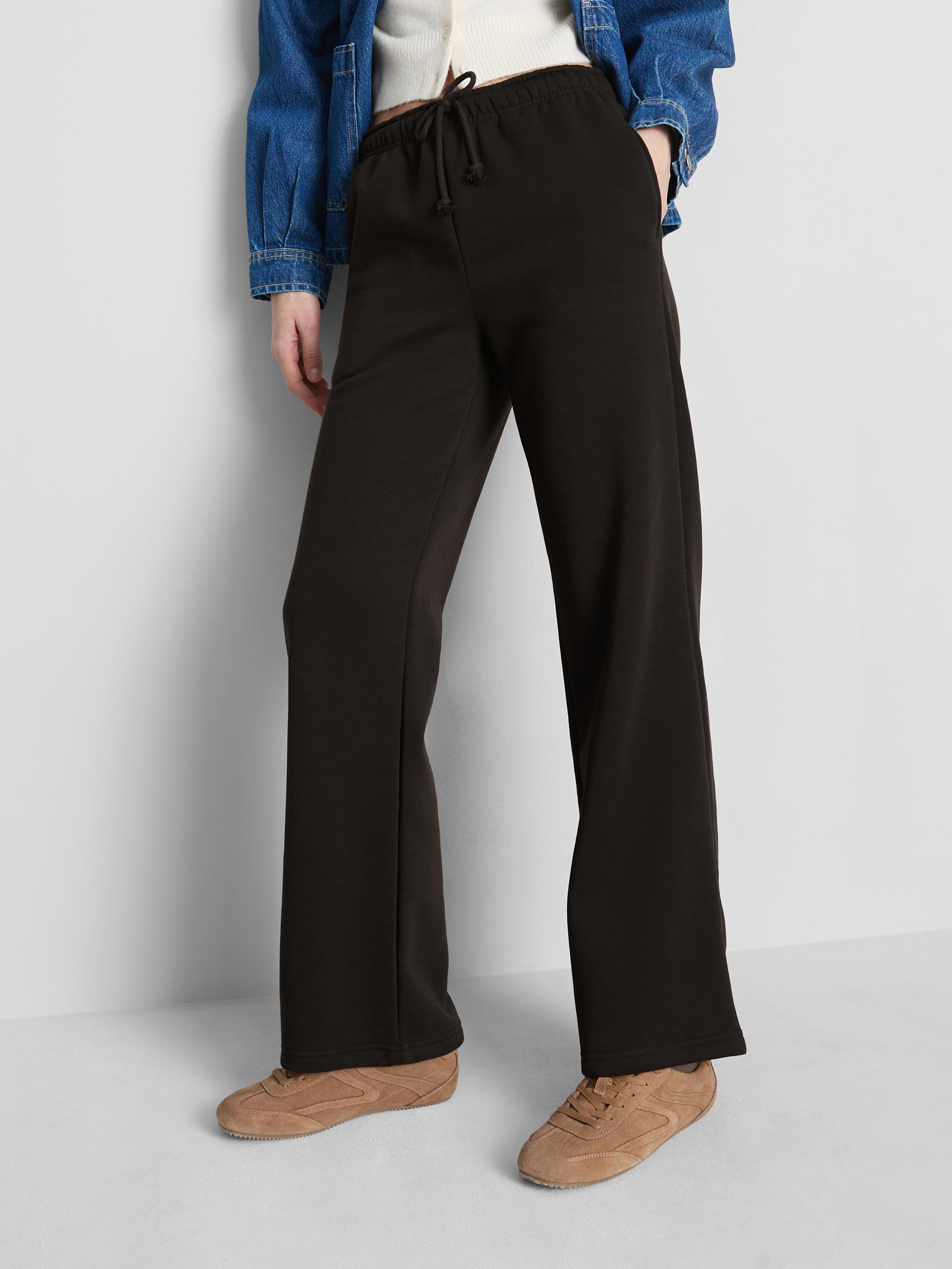 Cotton Blend Straight Leg Joggers