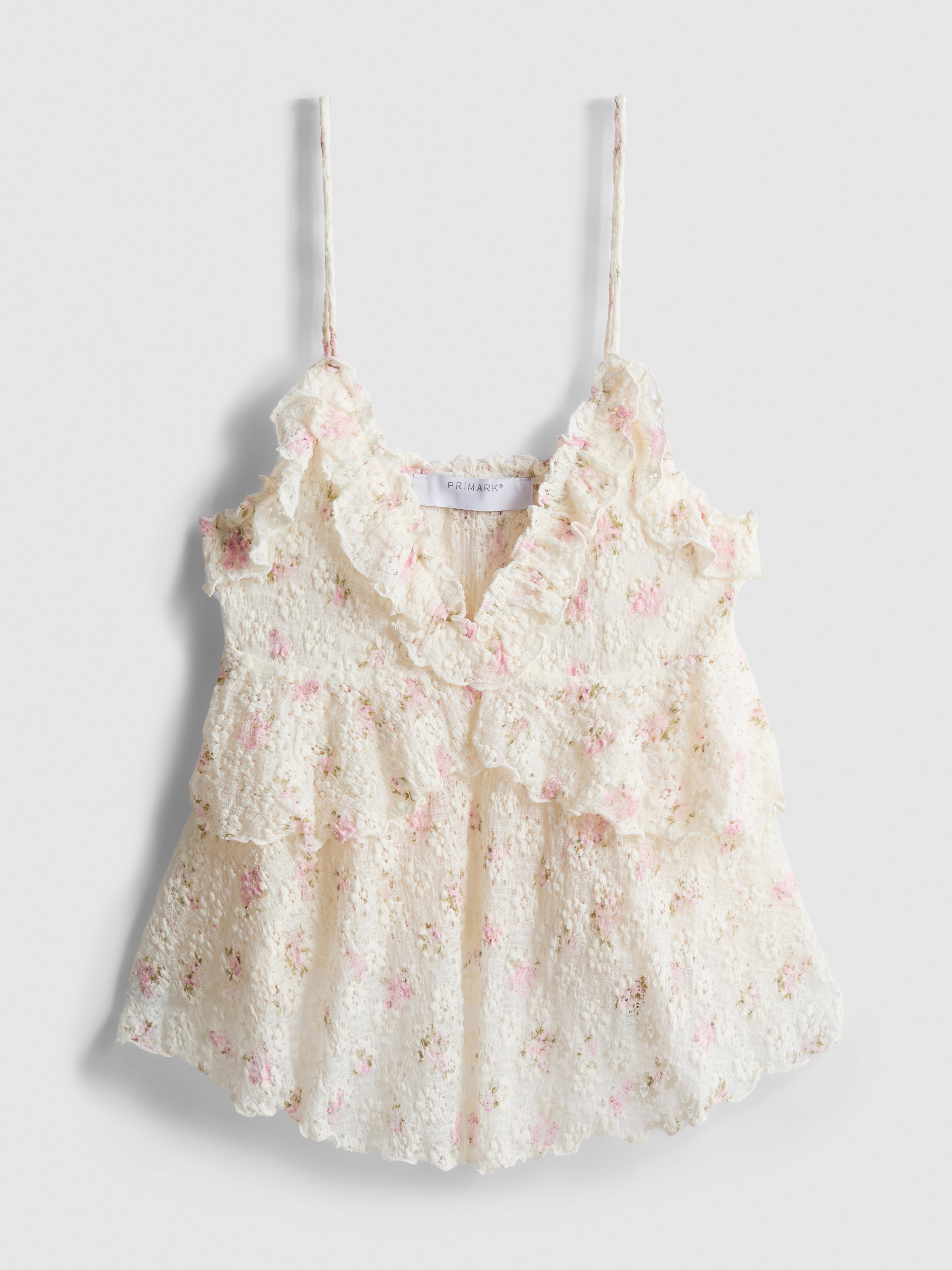 V-Neck Frill Cami Top