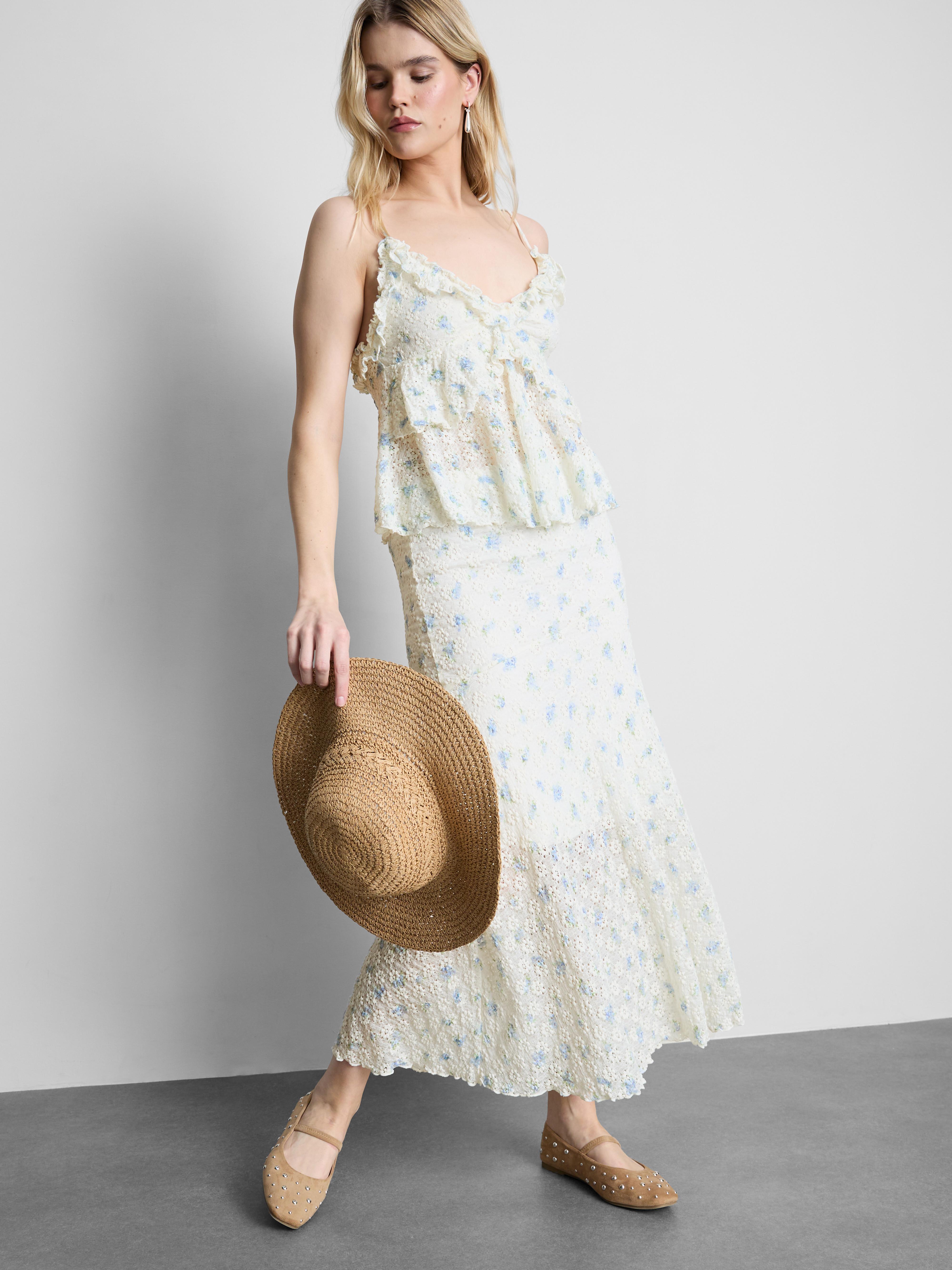 V-Neck Frill Cami Top