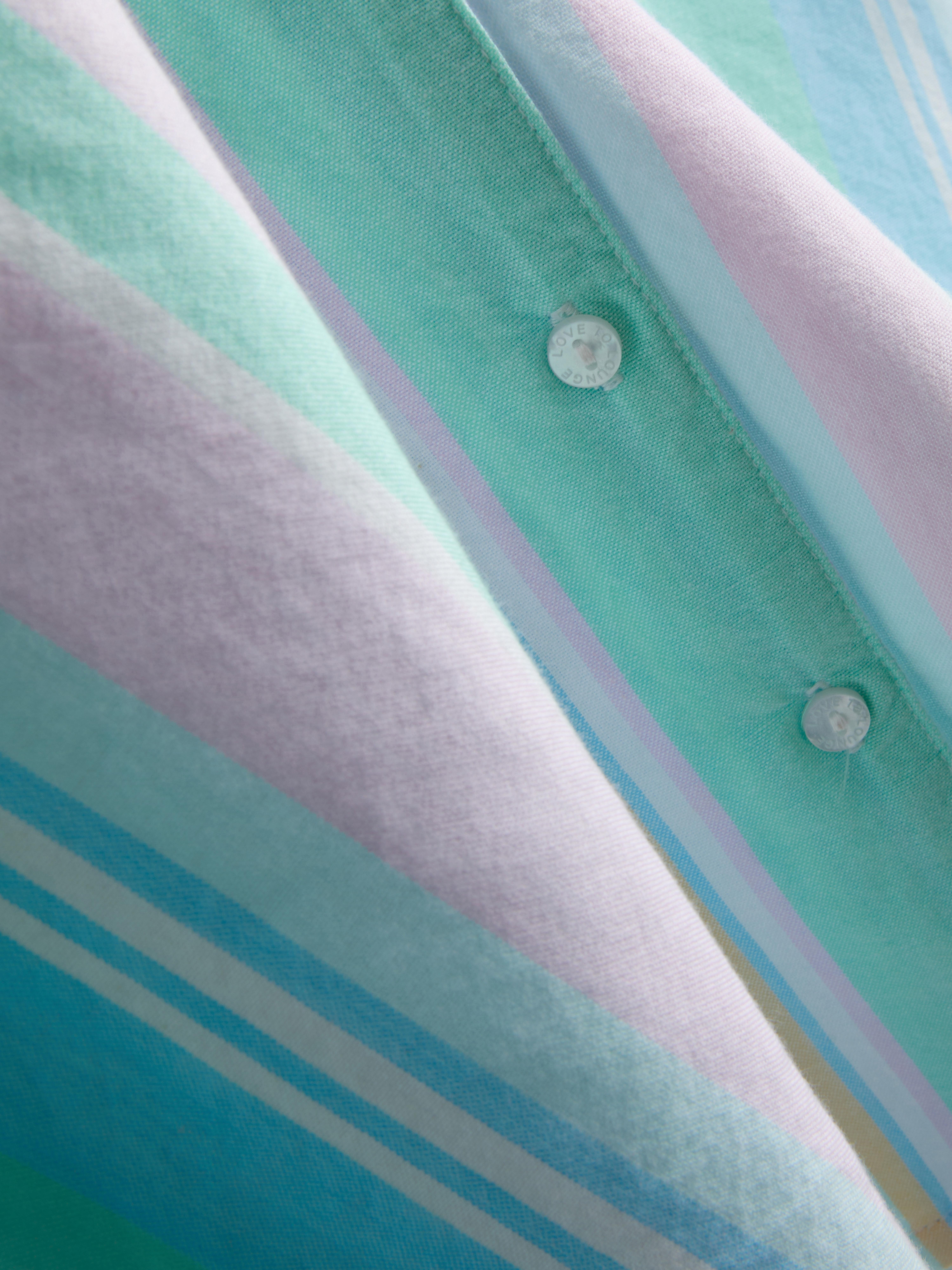 Kort pastelkleurig pyjamaoverhemd Love To Lounge