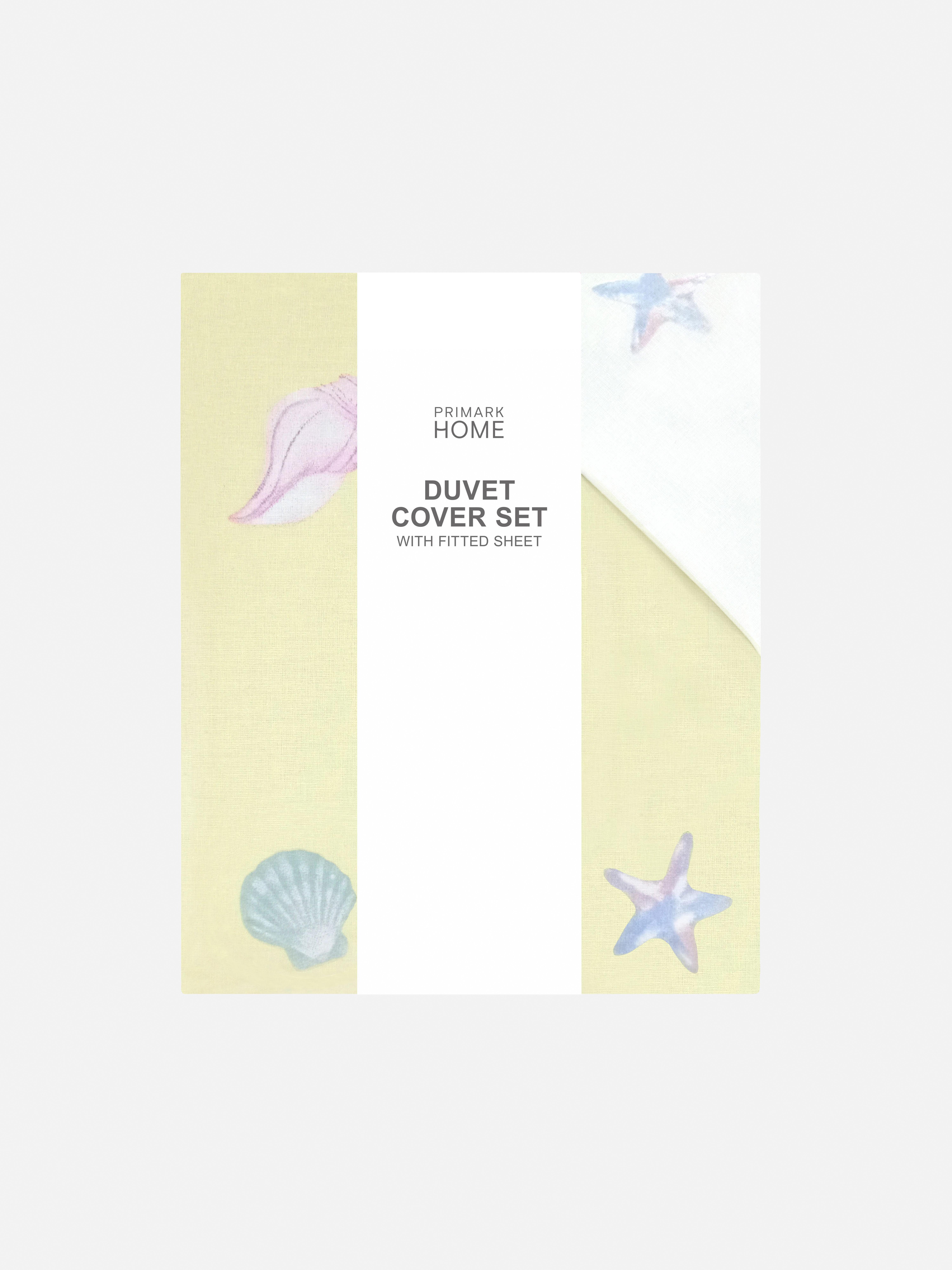 Seashell Print Bedding Set