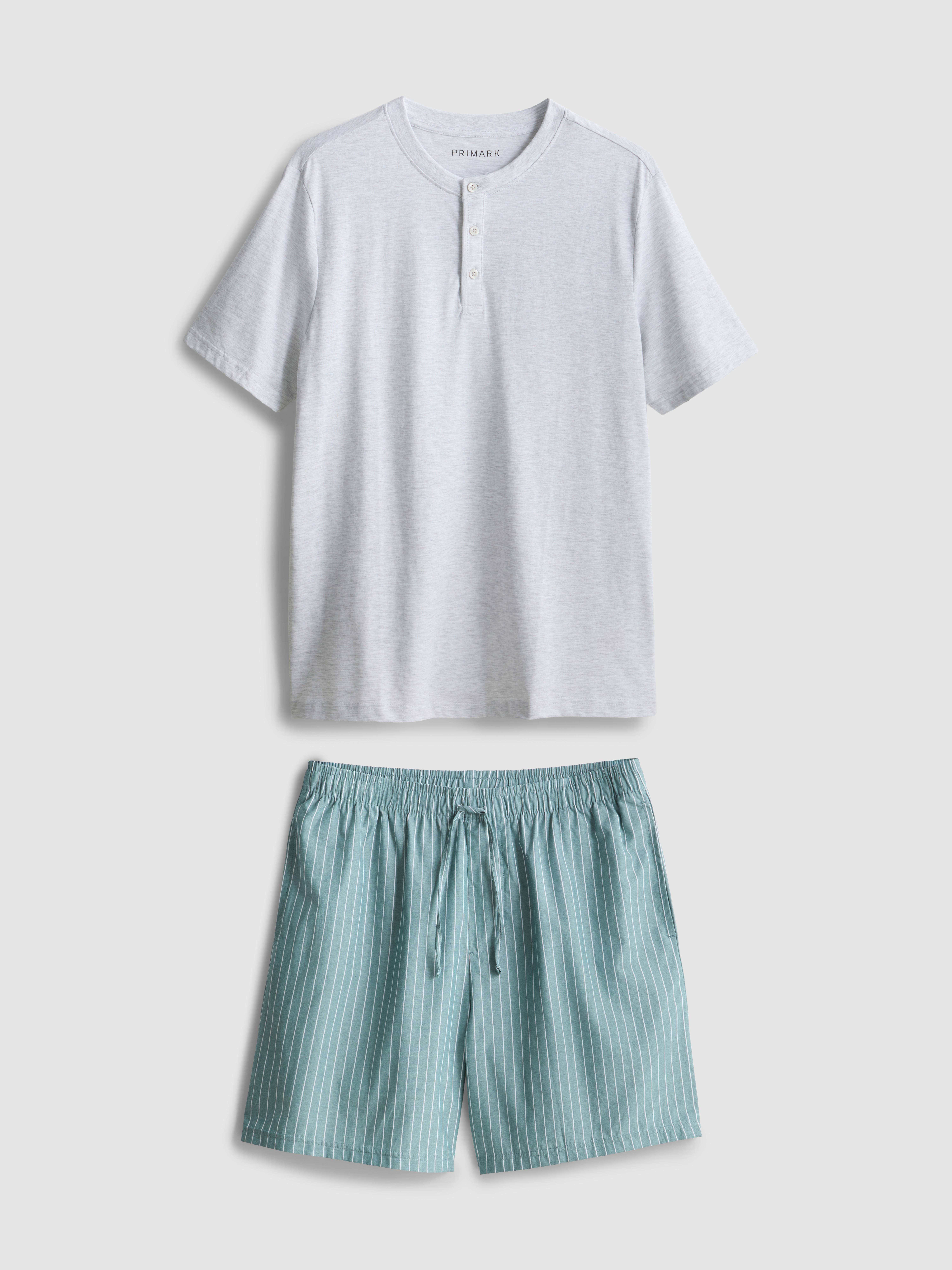 Pyjama court texturé