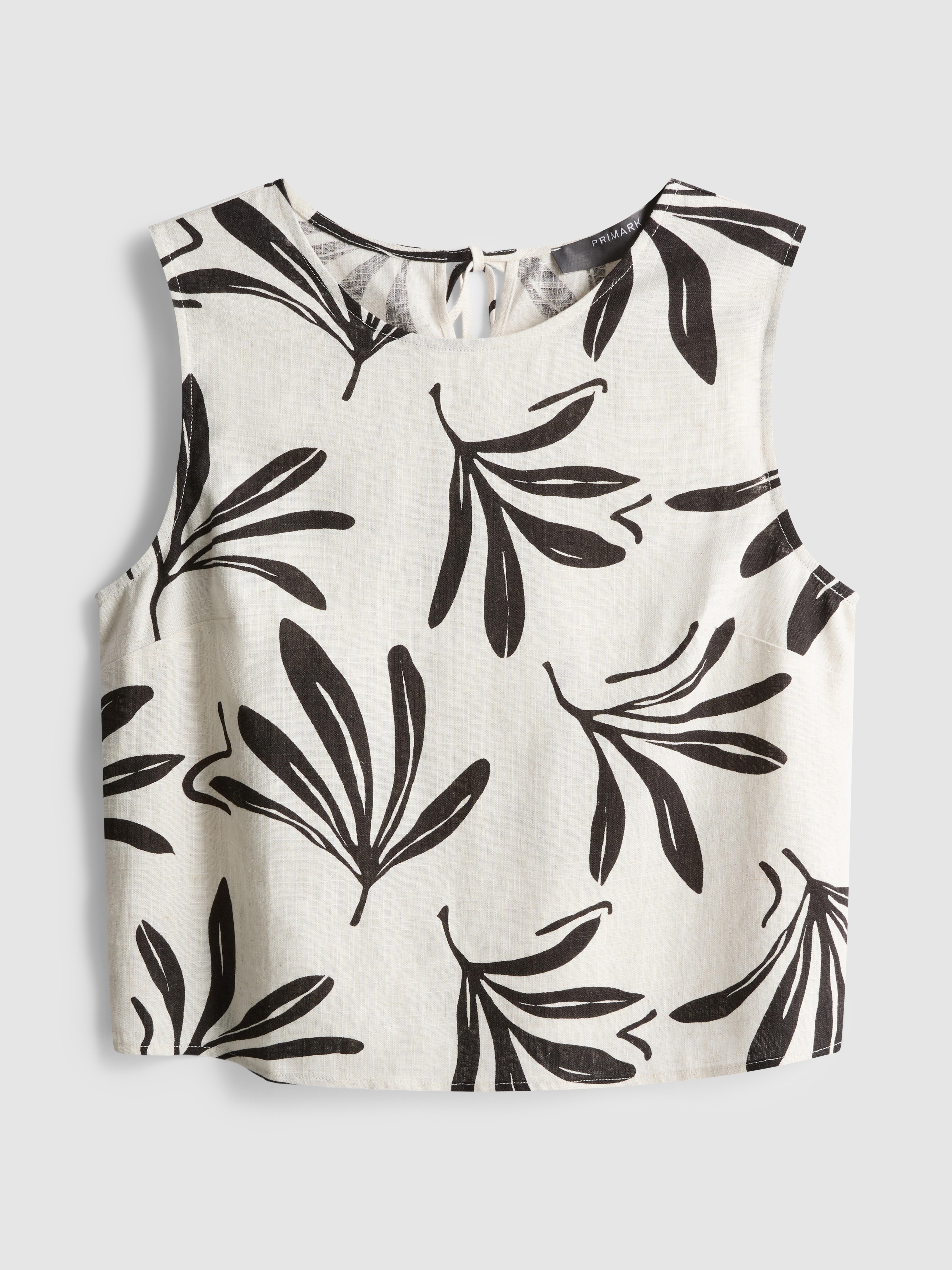 Débardeur en coton mélangé à motif