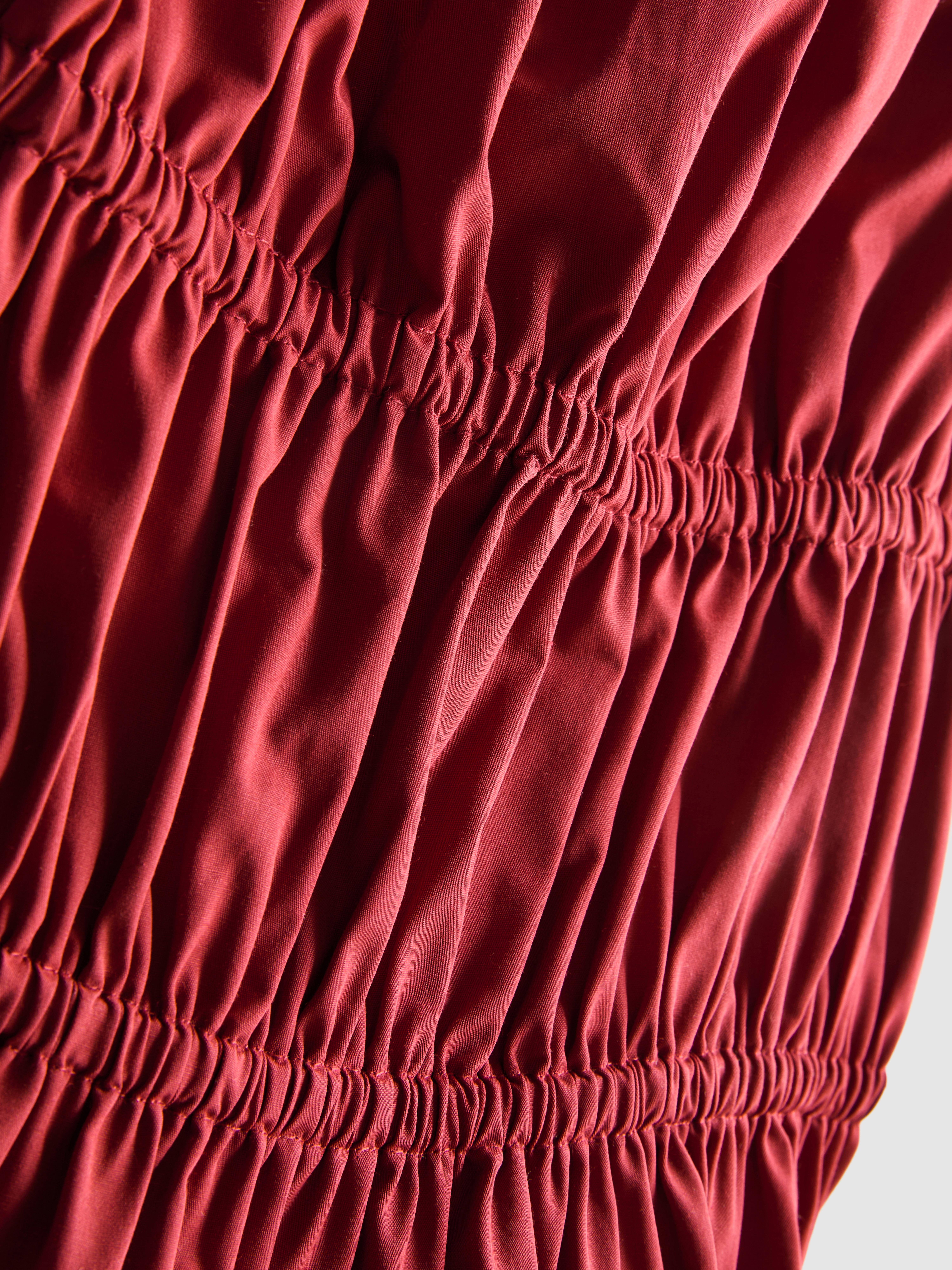 Ruched Cotton Poplin Cami Top