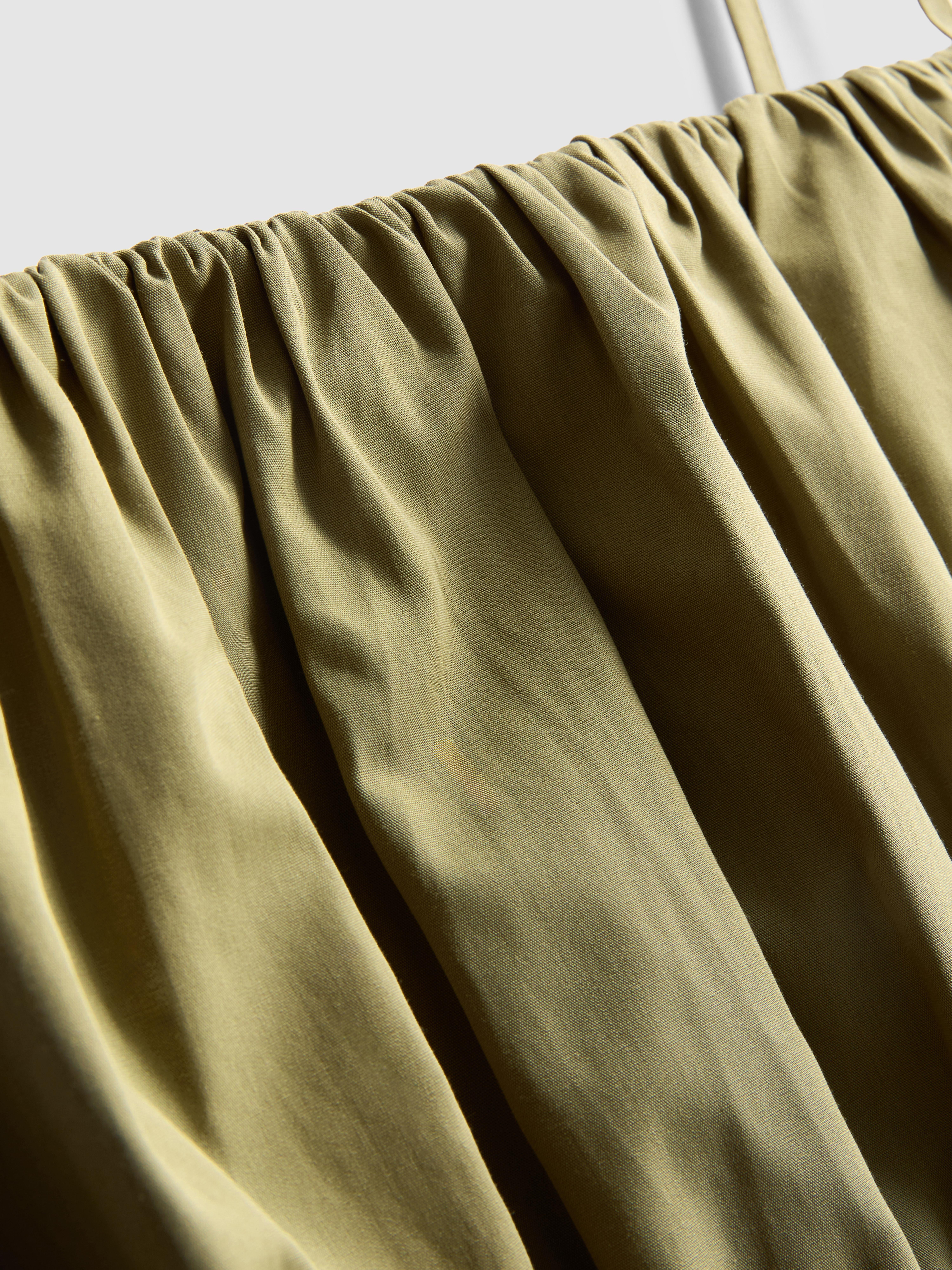 Ruched Cotton Poplin Cami Top