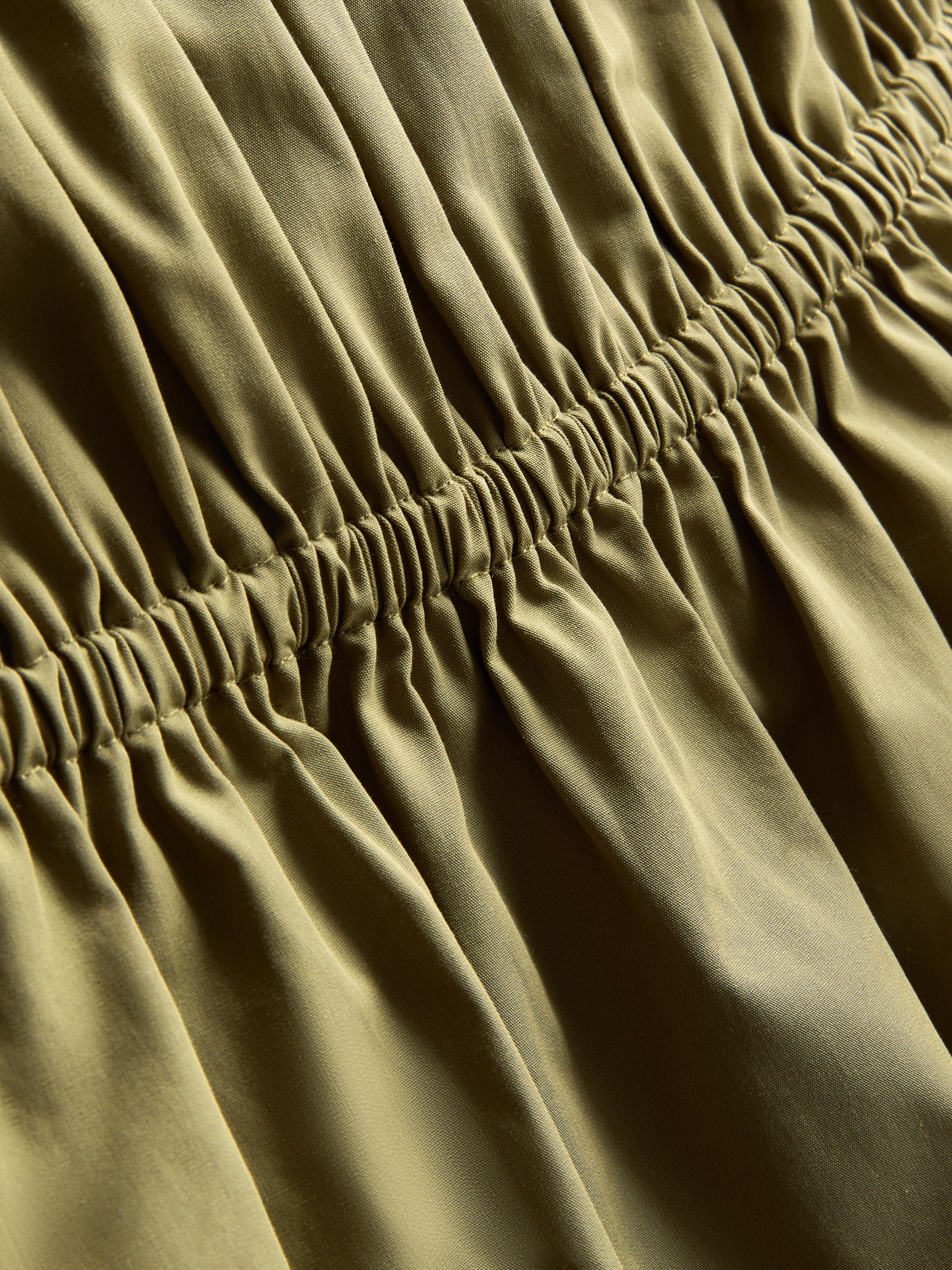 Ruched Cotton Poplin Cami Top