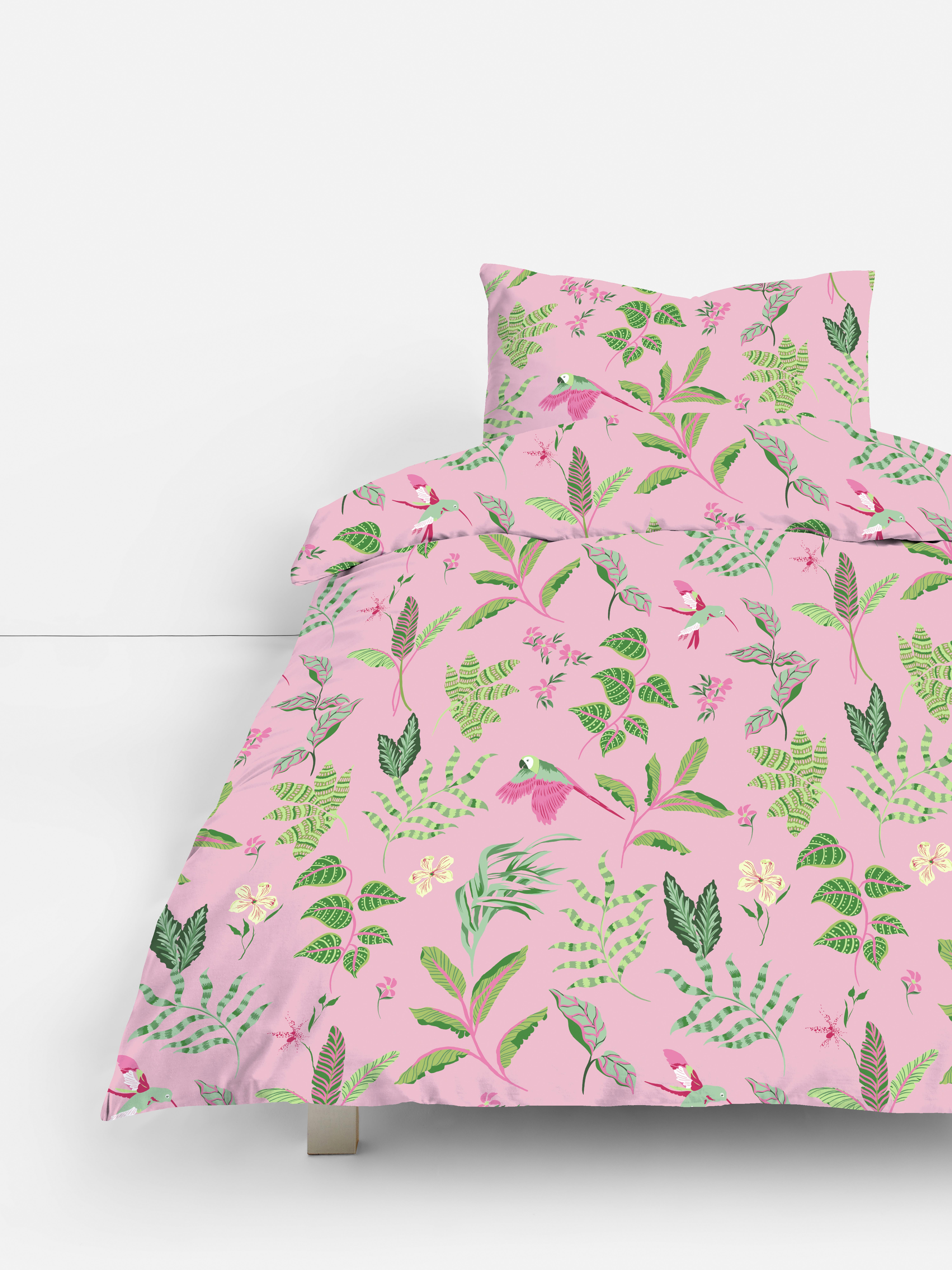 Tropical Floral Single Duvet Cover Set