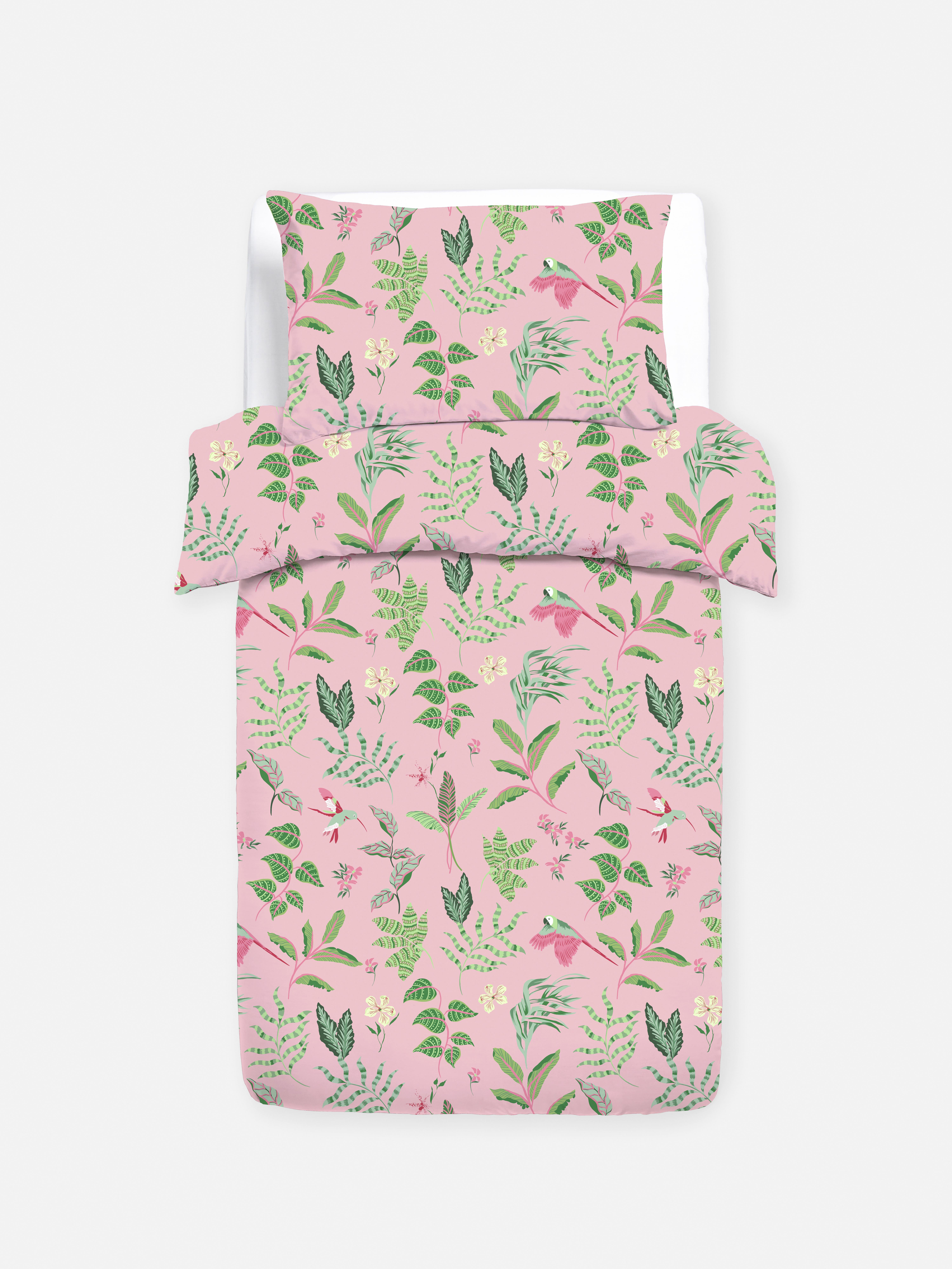 Tropical Floral Single Duvet Cover Set