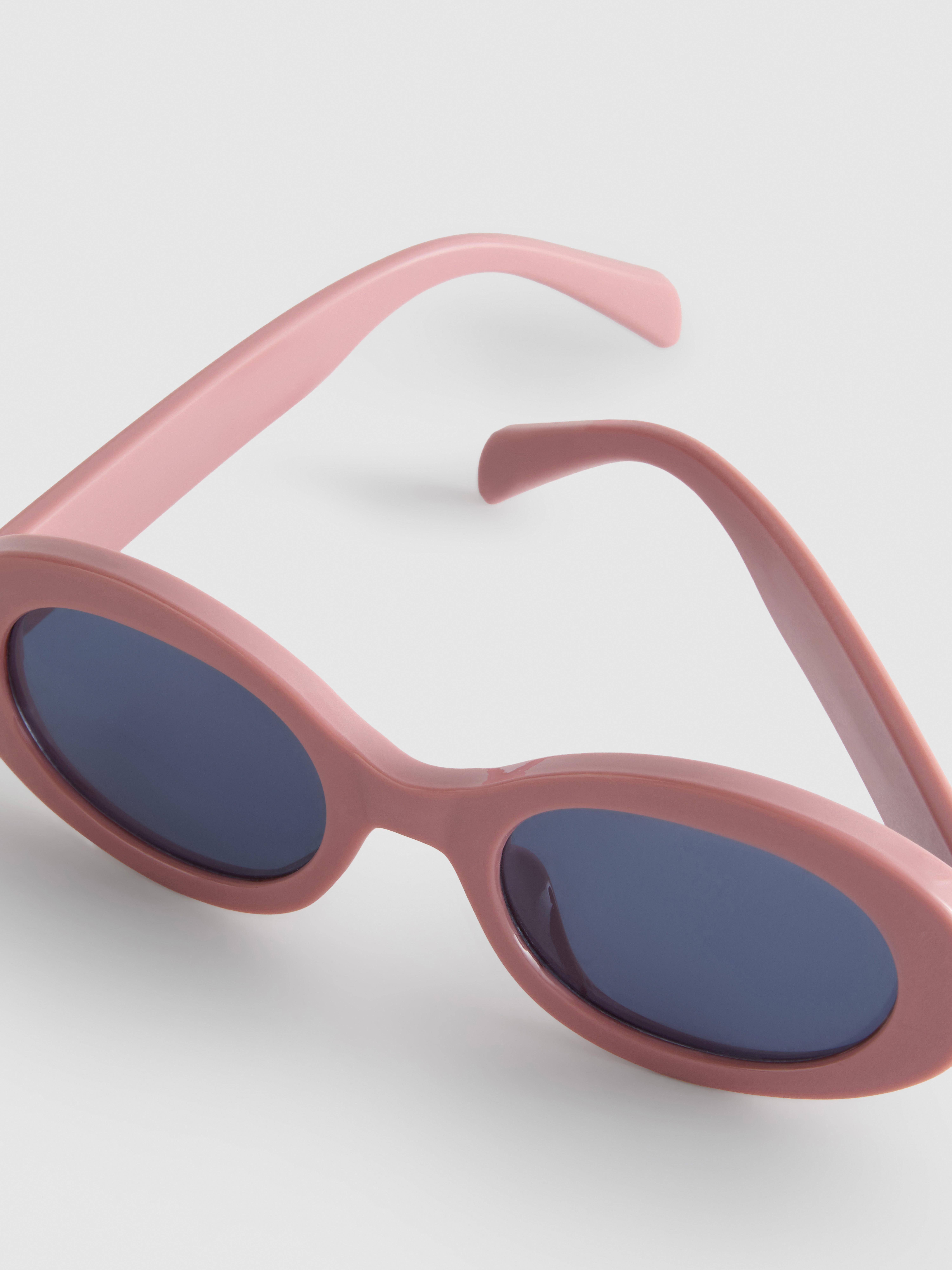 Óculos sol ovais grossos