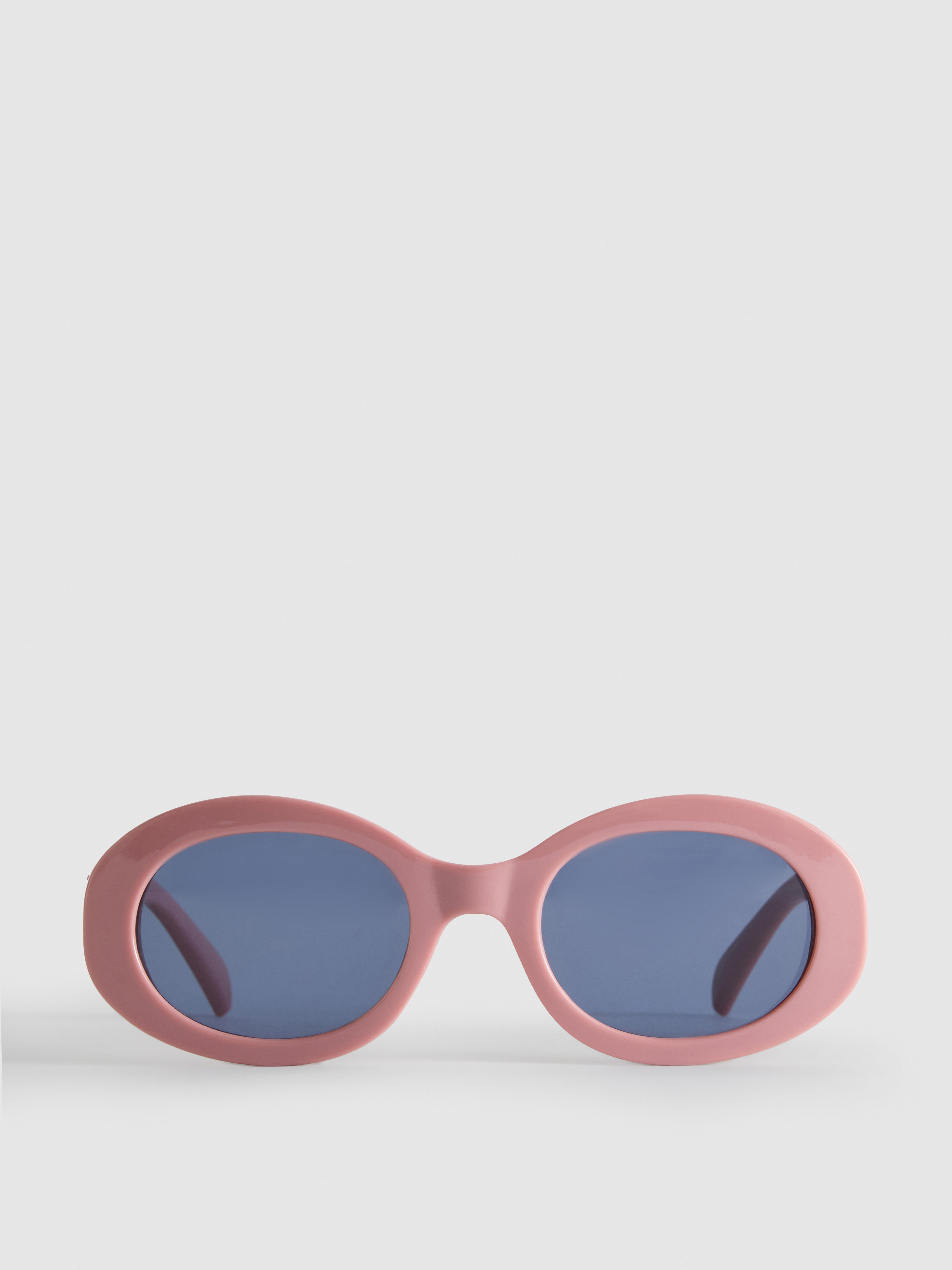 Óculos sol ovais grossos