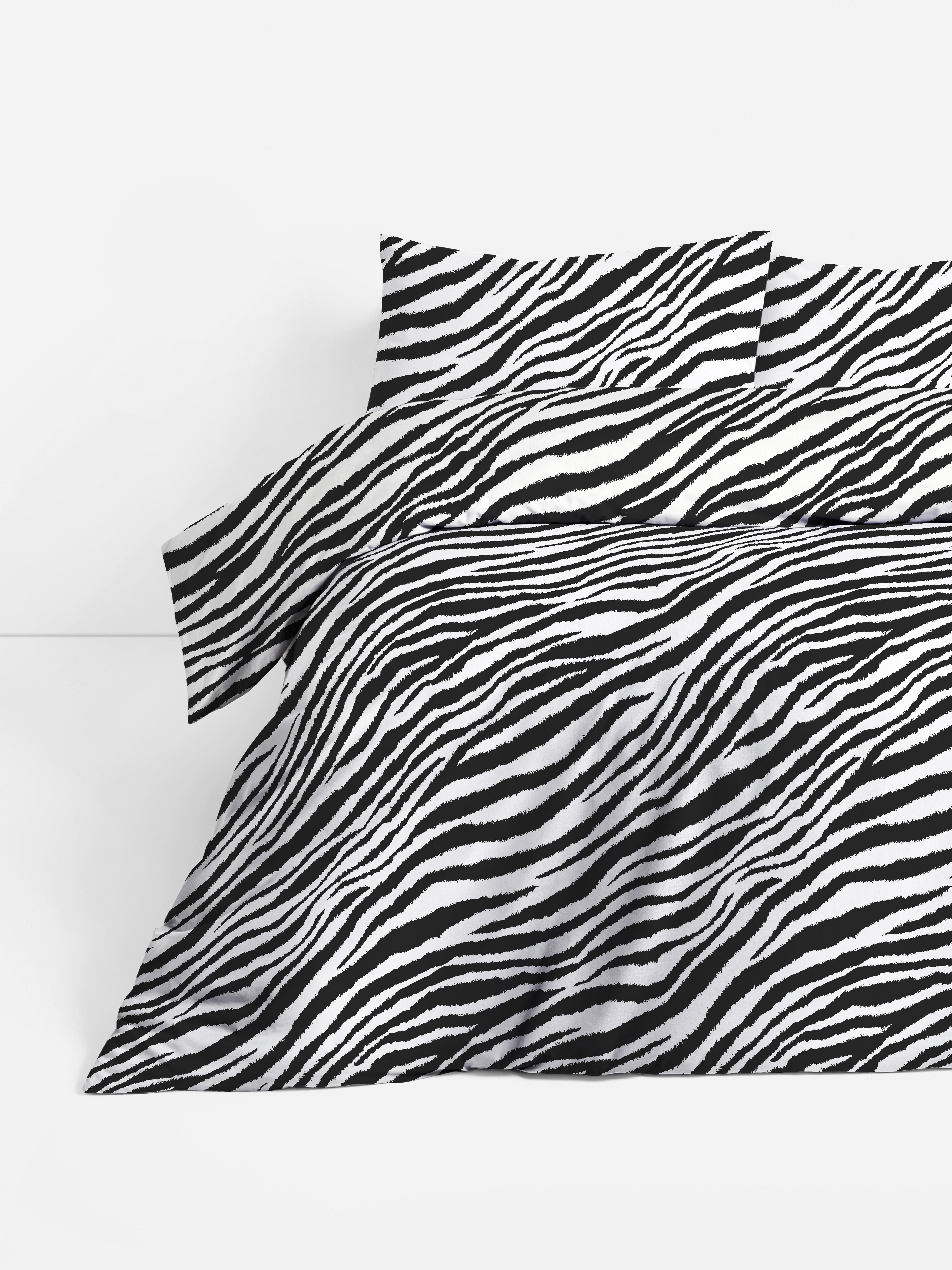 Parure de lit à imprimé zèbre